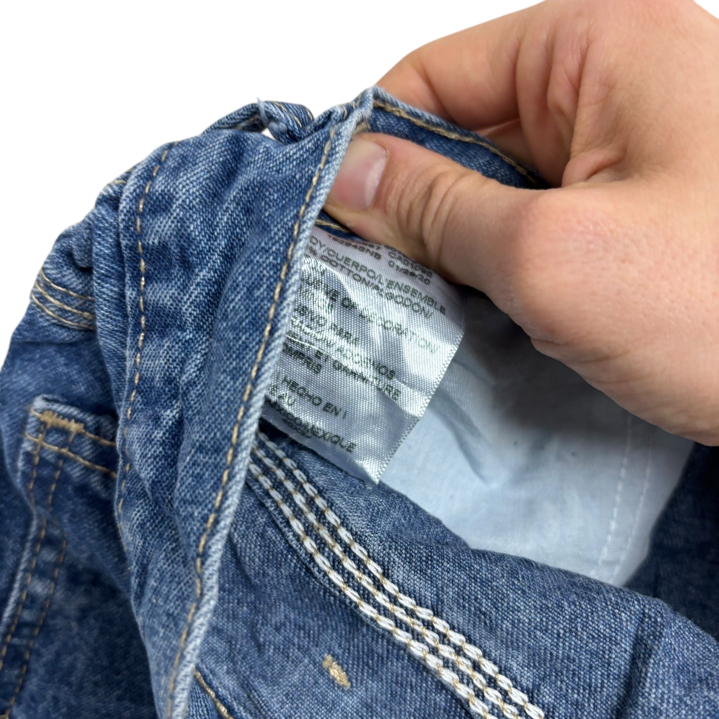 Dickies Carpenter Jeans W40 L34 Mens Mid Blue Relaxed Straight Fit Pants
