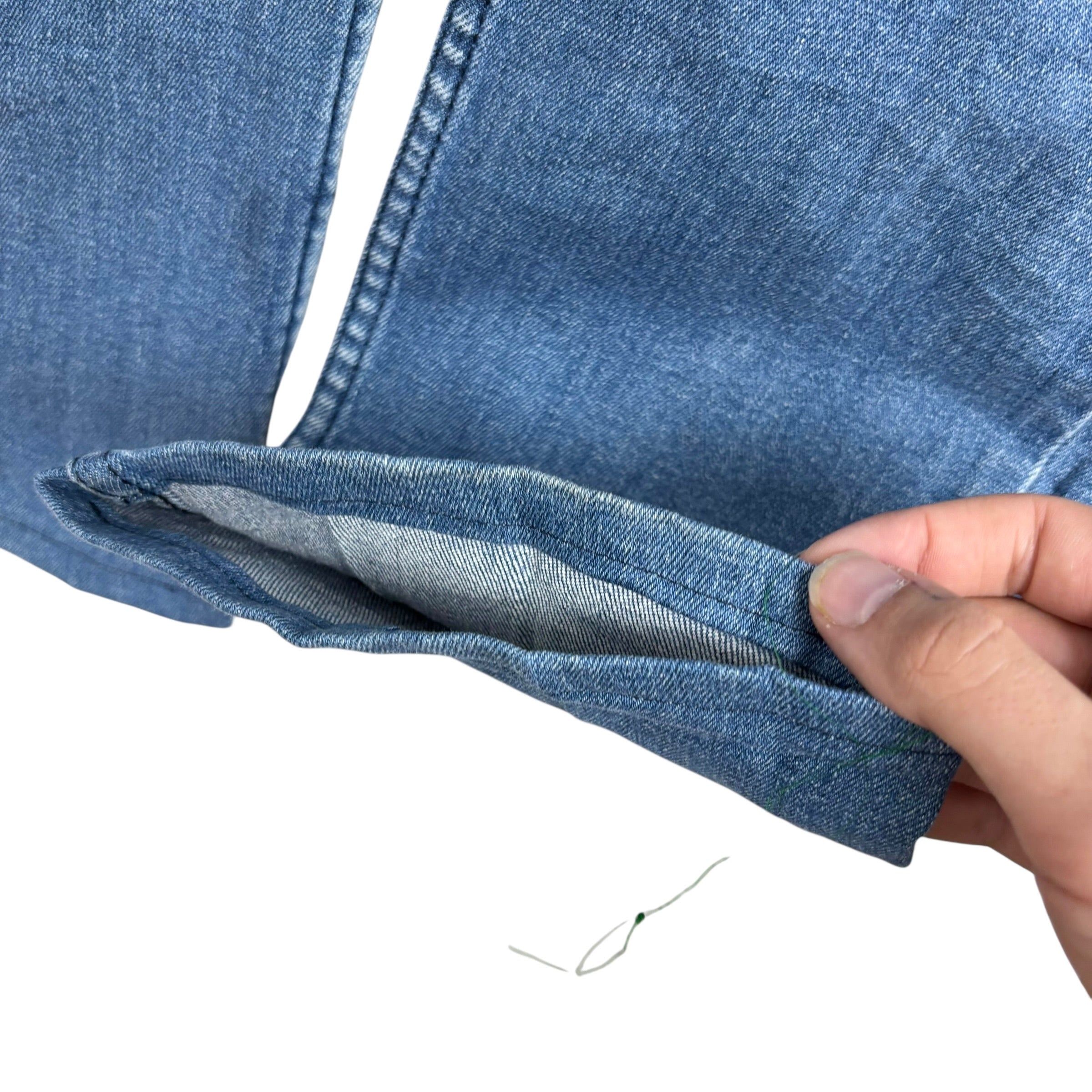 Levis 514 Jeans W34 L32 Mens Navy Blue Regular Straight Fit Stretch Denim