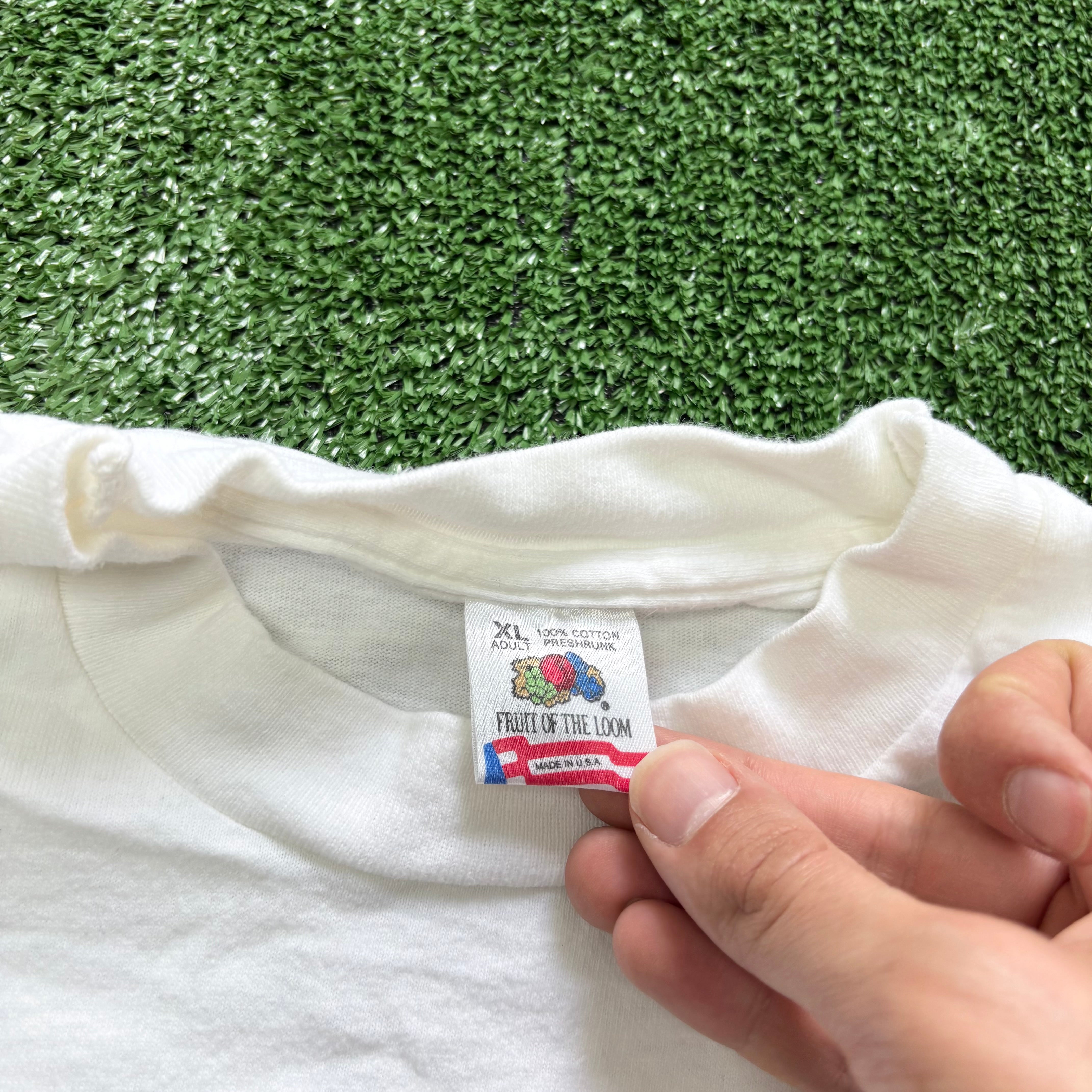 Vintage T Shirt Mens XL White Single Stitch Graphic Print 90s I Love Lucy TV (E)