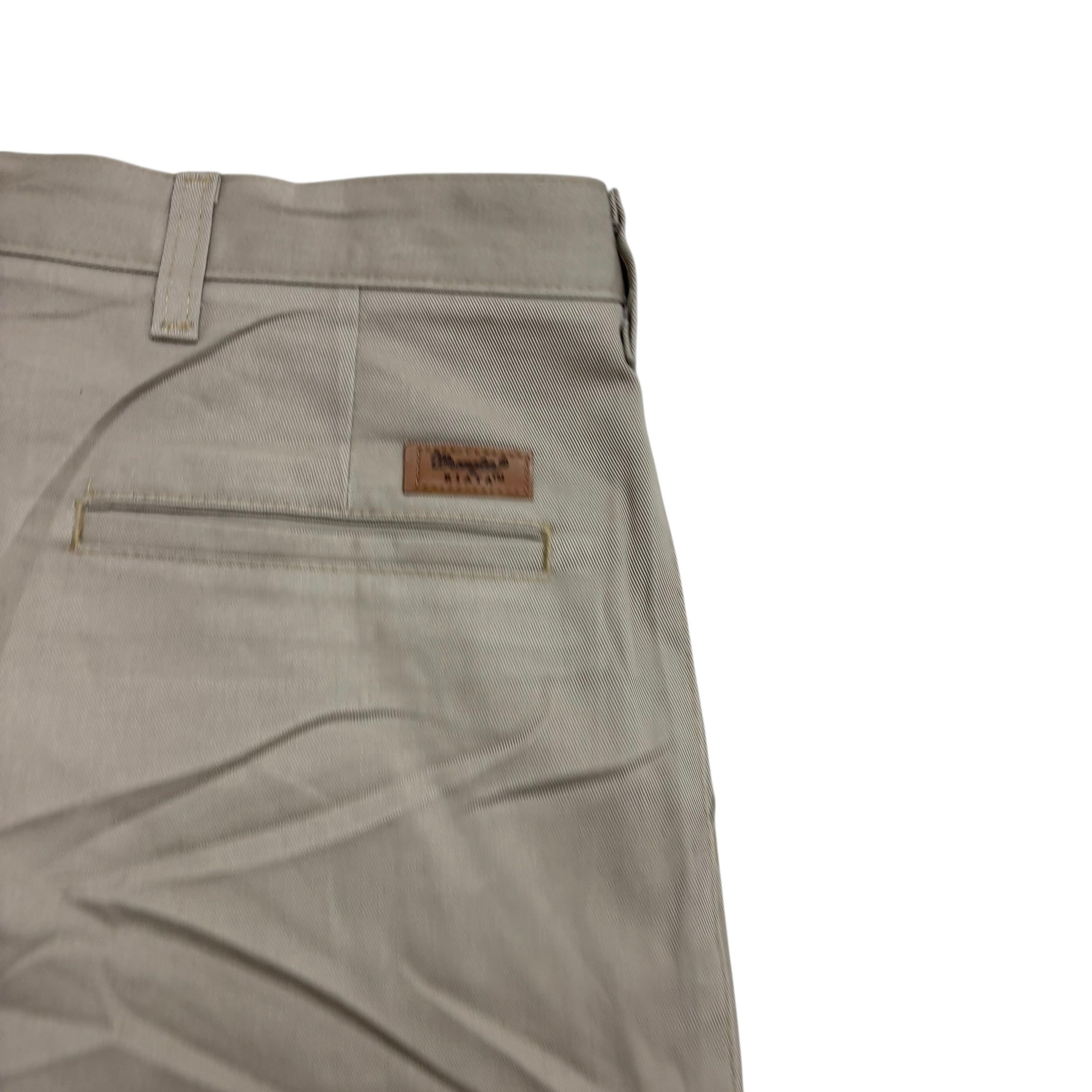 Wrangler Trousers W44 L30 Mens Beige Relaxed Straight Fit Vintage Riata Pant (E)