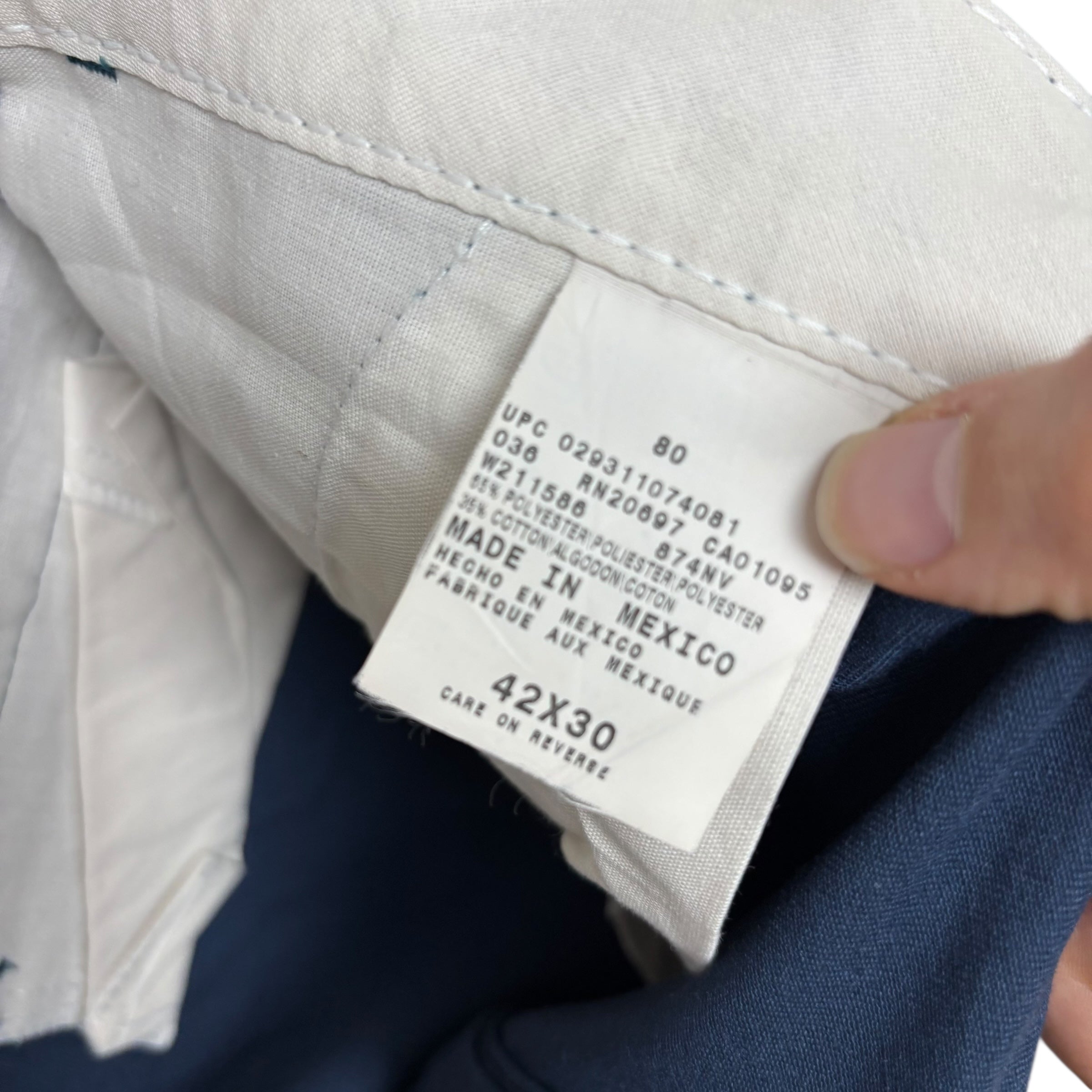 Dickies 874 Trousers W40 L30 Mens Blue Original Straight Fit Pants (E)