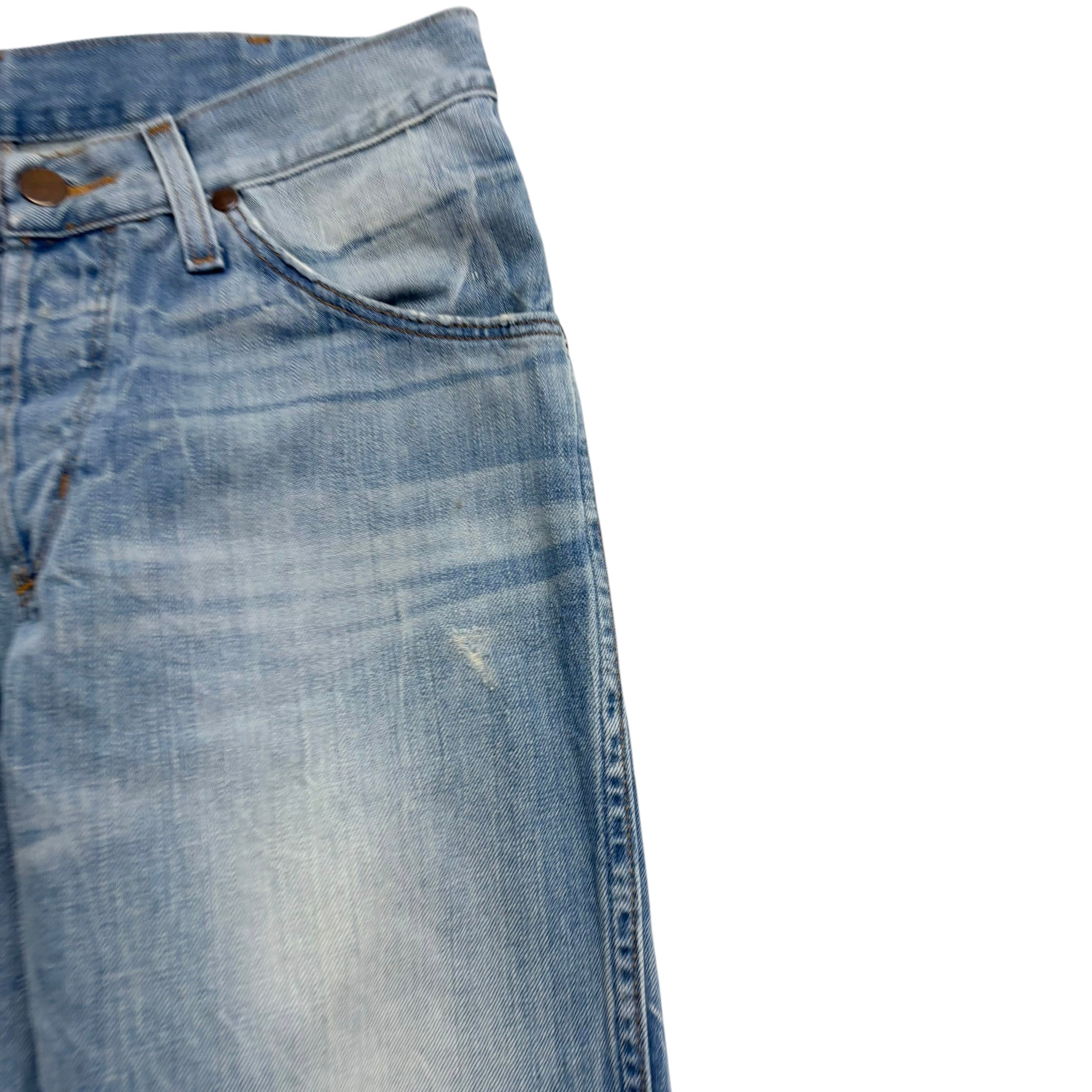 Wrangler Rockville Jeans W29 L33 Mens Light Blue Regular Straight Fit Denim (F)