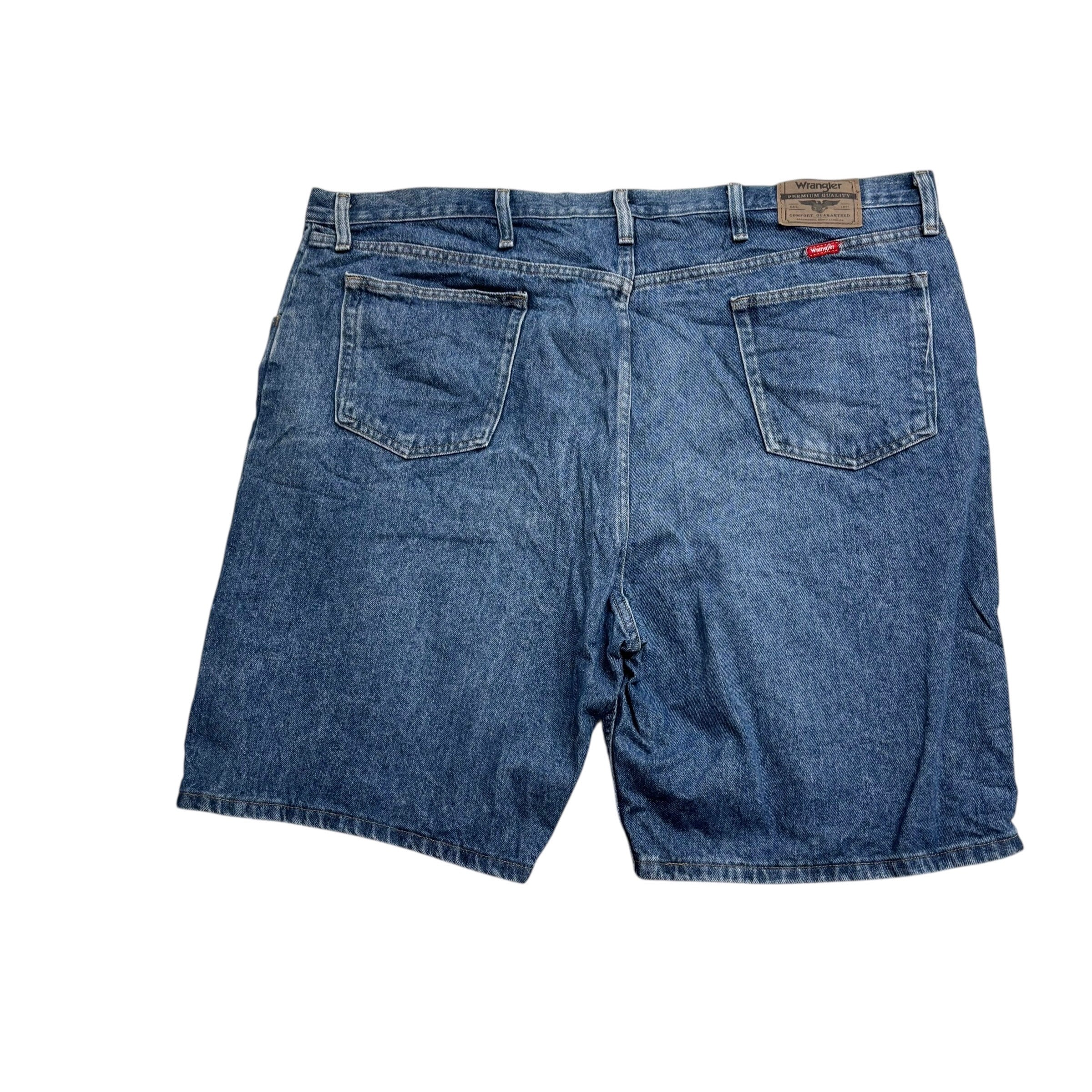 Wrangler Baggy Jorts W44 Mens Denim Shorts Mid Blue Relaxed Fit (E)