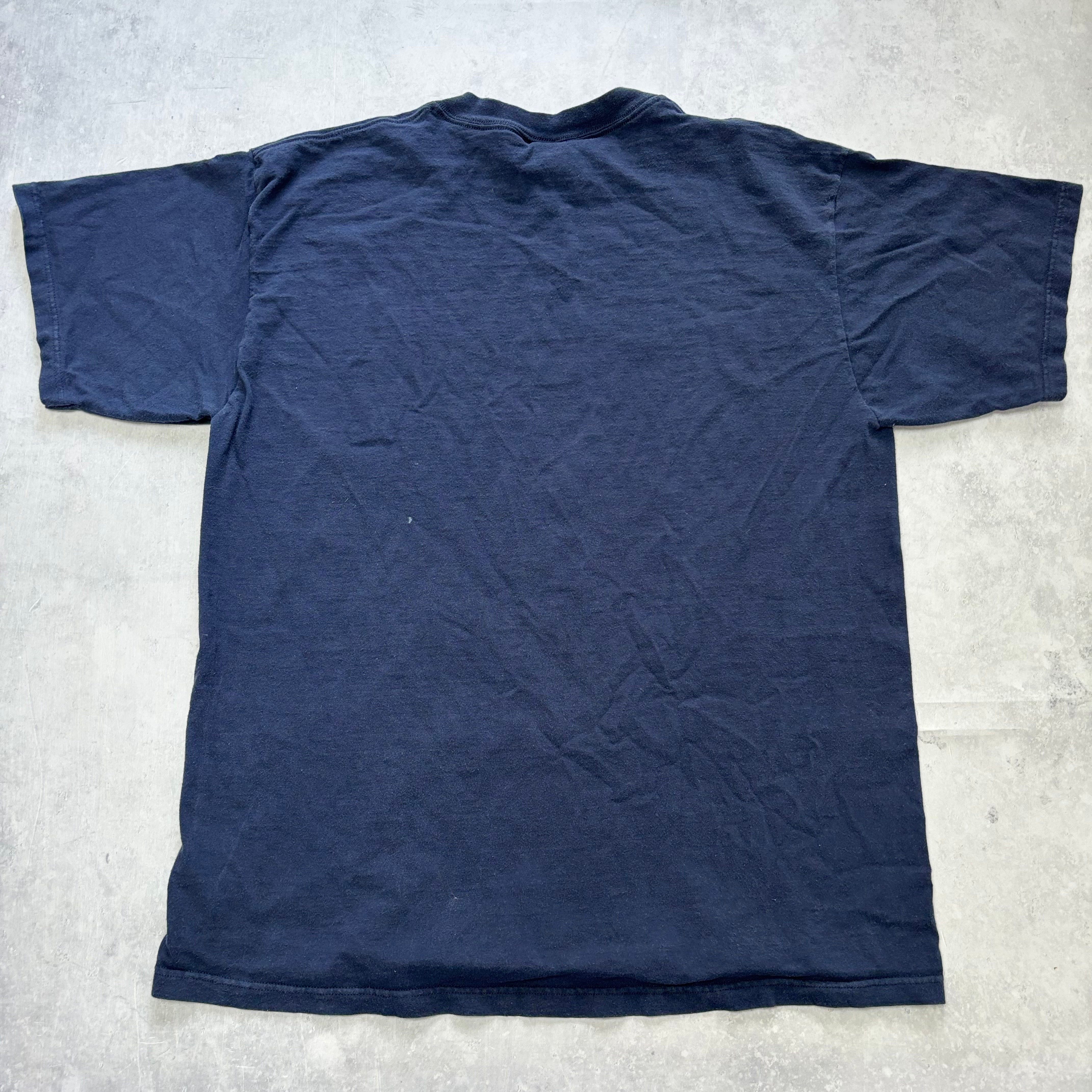 Vintage T Shirt Mens XL Navy Blue Graphic Print 90s NFL Chicago Bears