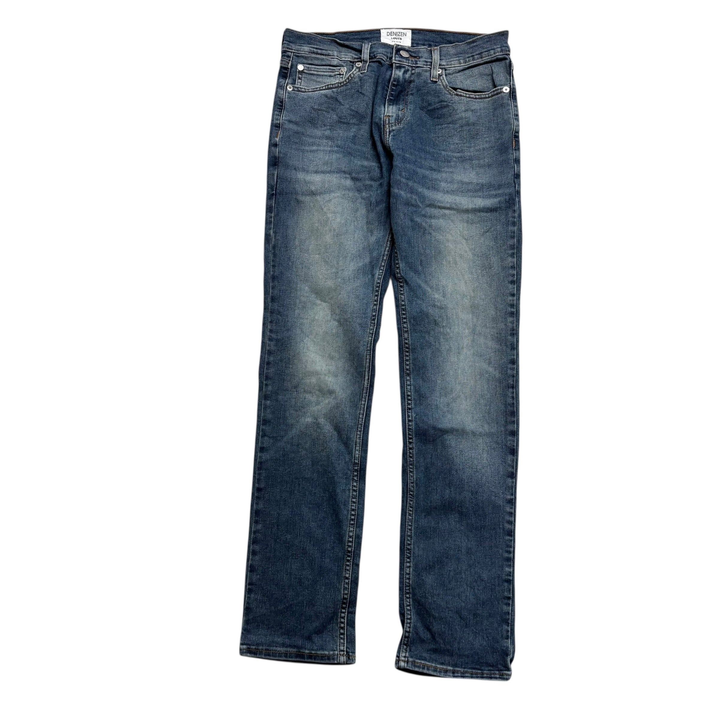 Levis Denizen Jeans W29 L31 Mens Blue Slim Fit Stretch Denim (E)