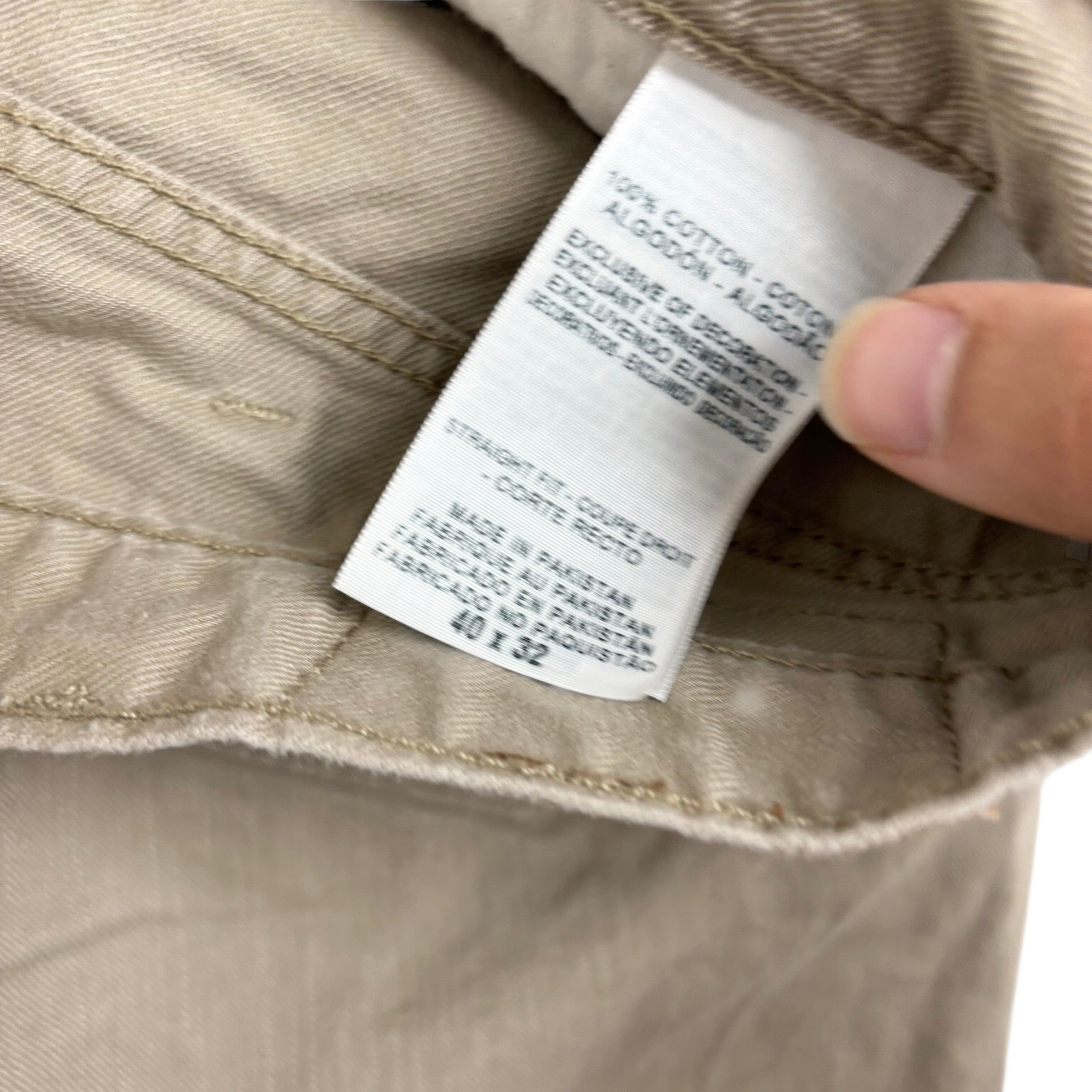 Levis Denizen Trousers W40 L32 Mens Beige Regular Straight Pants