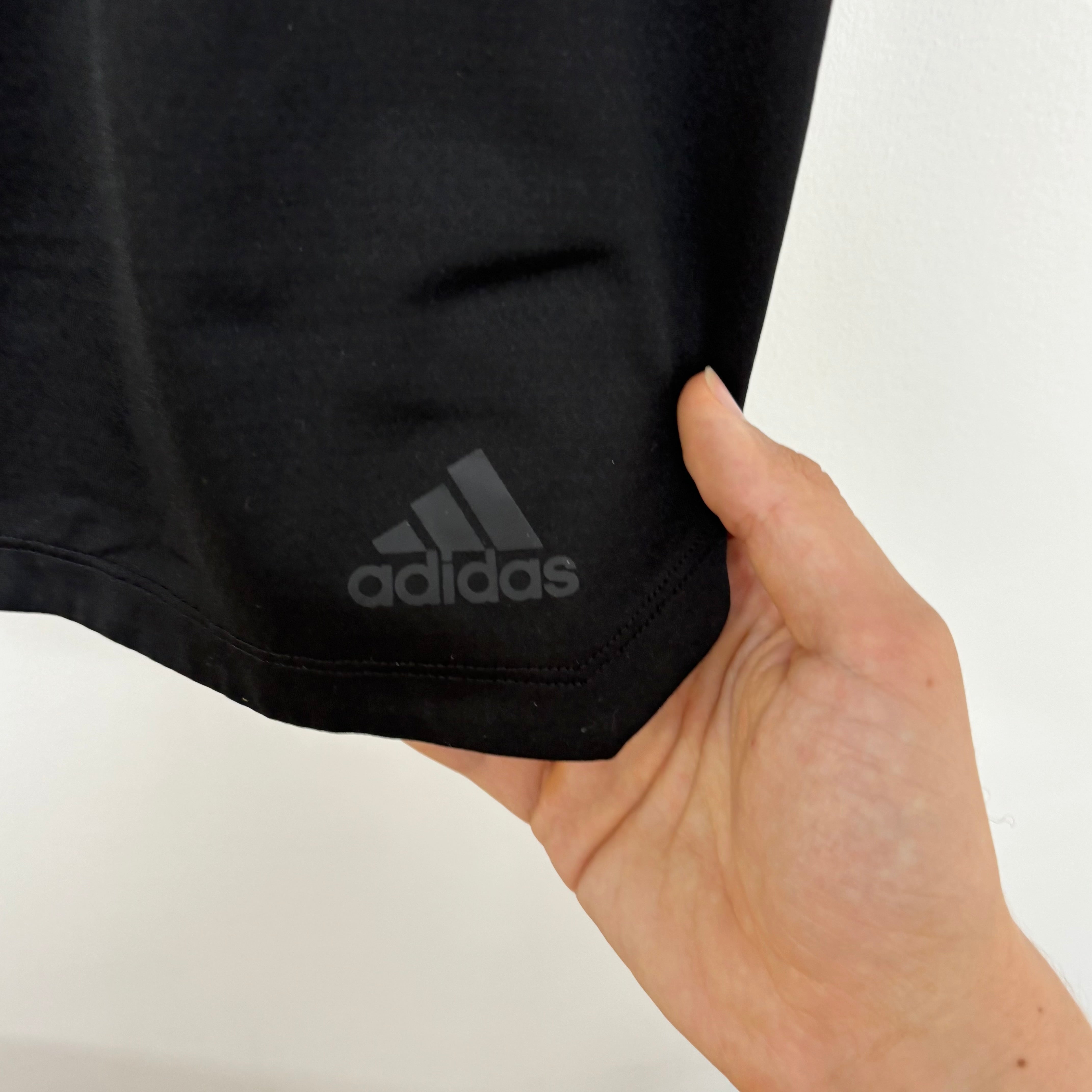 Adidas Shorts Mens Large Black Sports Running Gym Athletic Pockets (E)