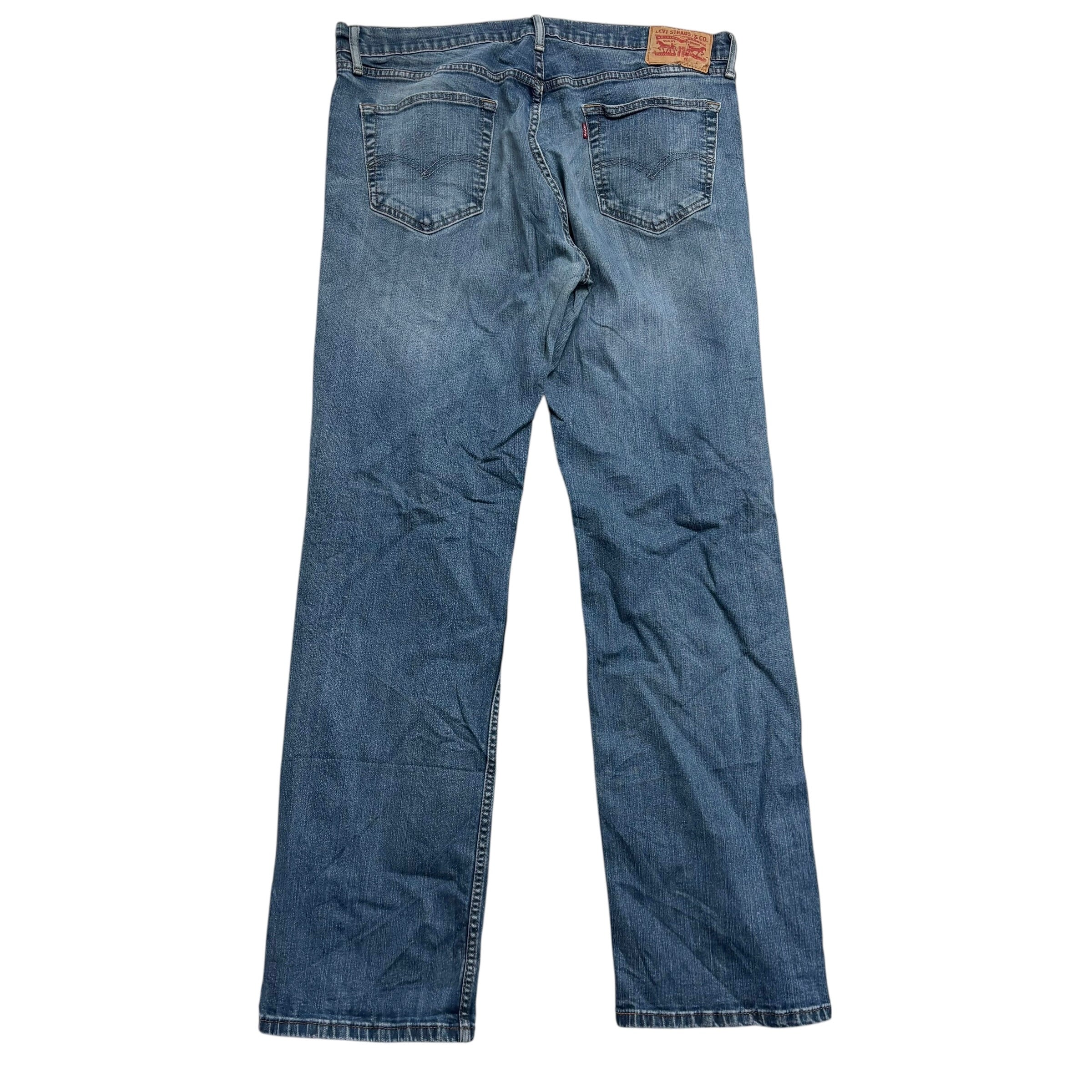 Levis 559 Jeans W36 L33 Mens Blue Relaxed Straight Fit Stretch Denim (F)