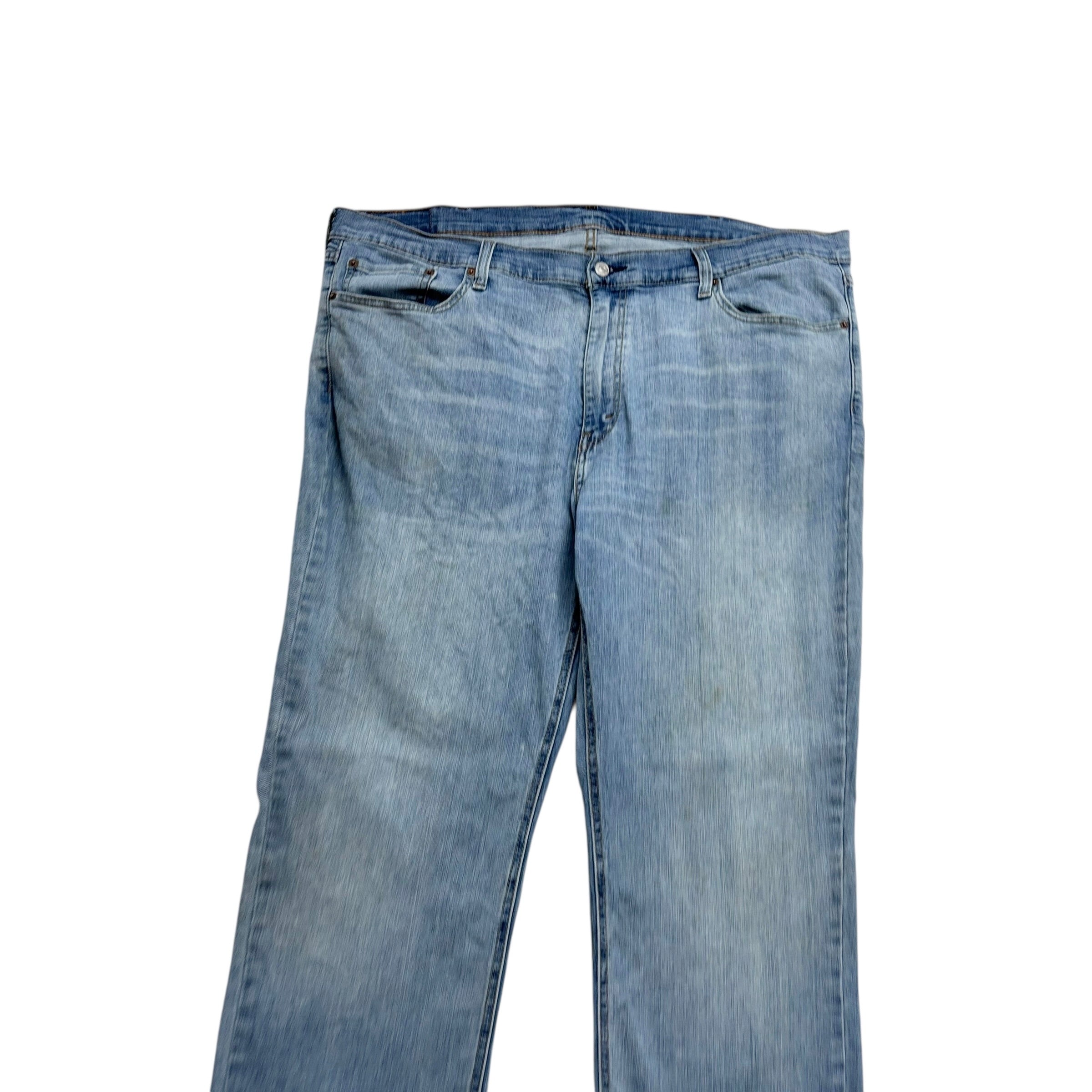 Levis 541 Jeans W44 L33 Mens Light Blue Athletic Tapered Fit Stretch Denim (F)