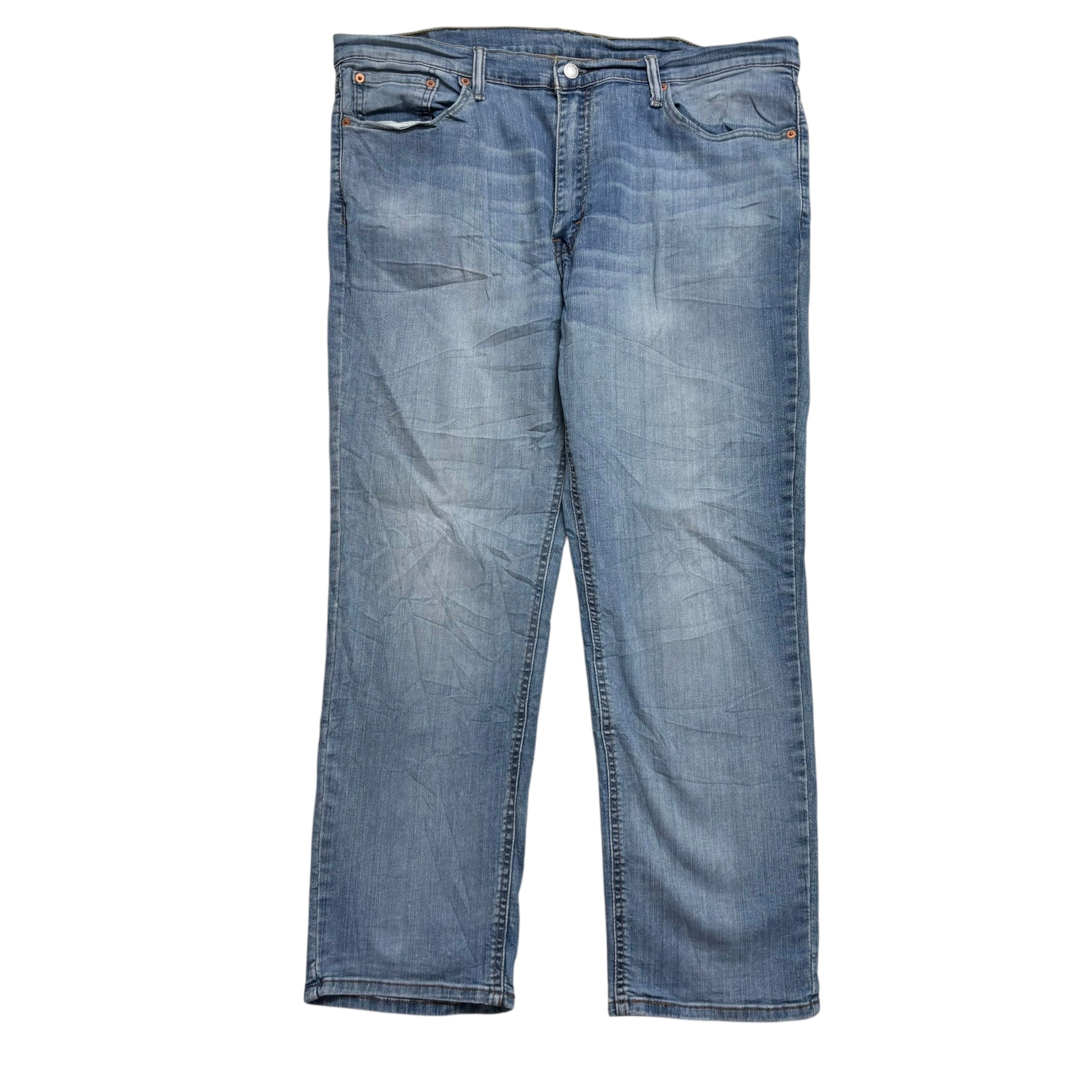 Levis 541 Jeans W38 L30 Mens Mid Blue Athletic Tapered Fit Stretch Denim (E)