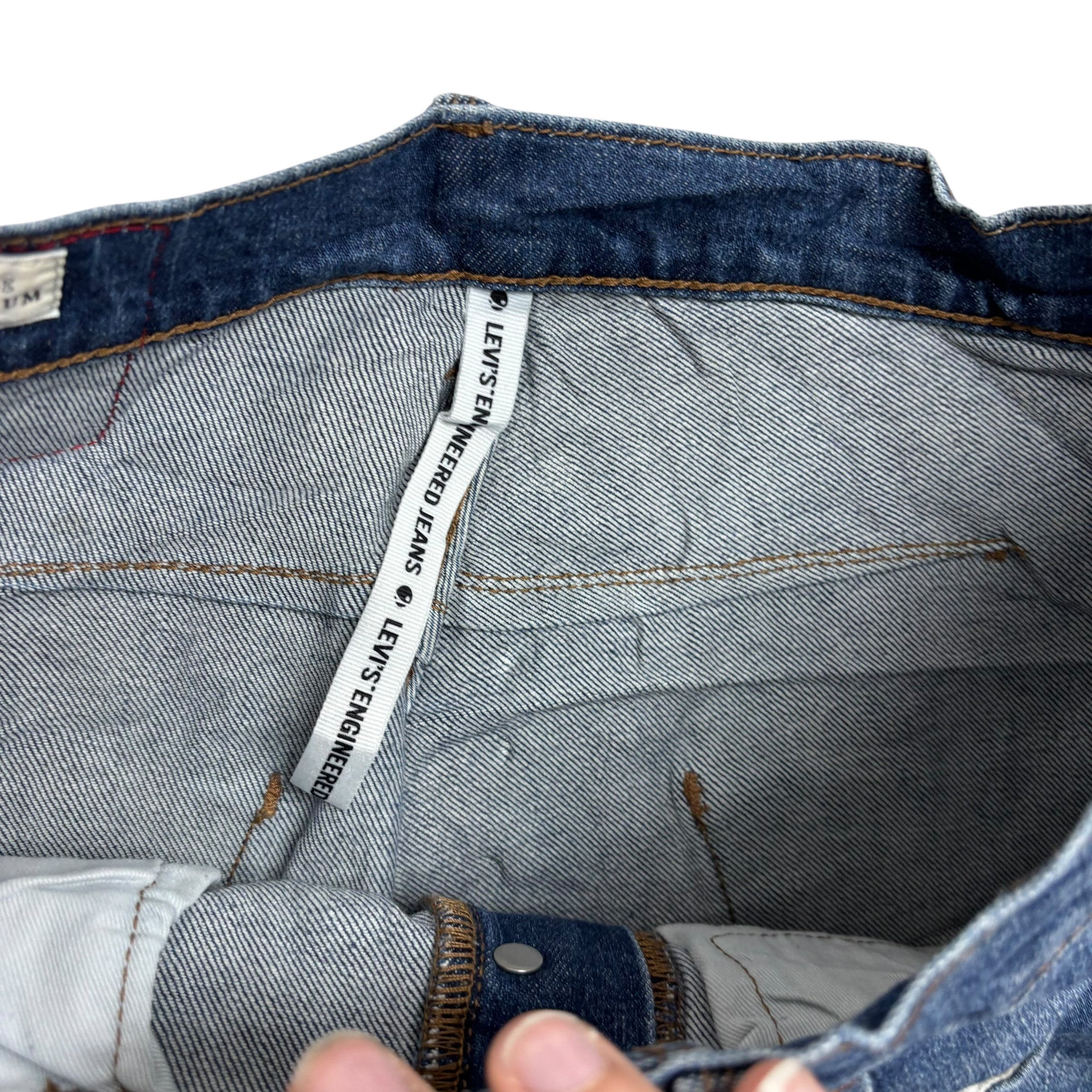 Levis 541 Engineered Jeans W30 L28 Mens Mid Blue Twisted Athletic Taper Stretch (E)