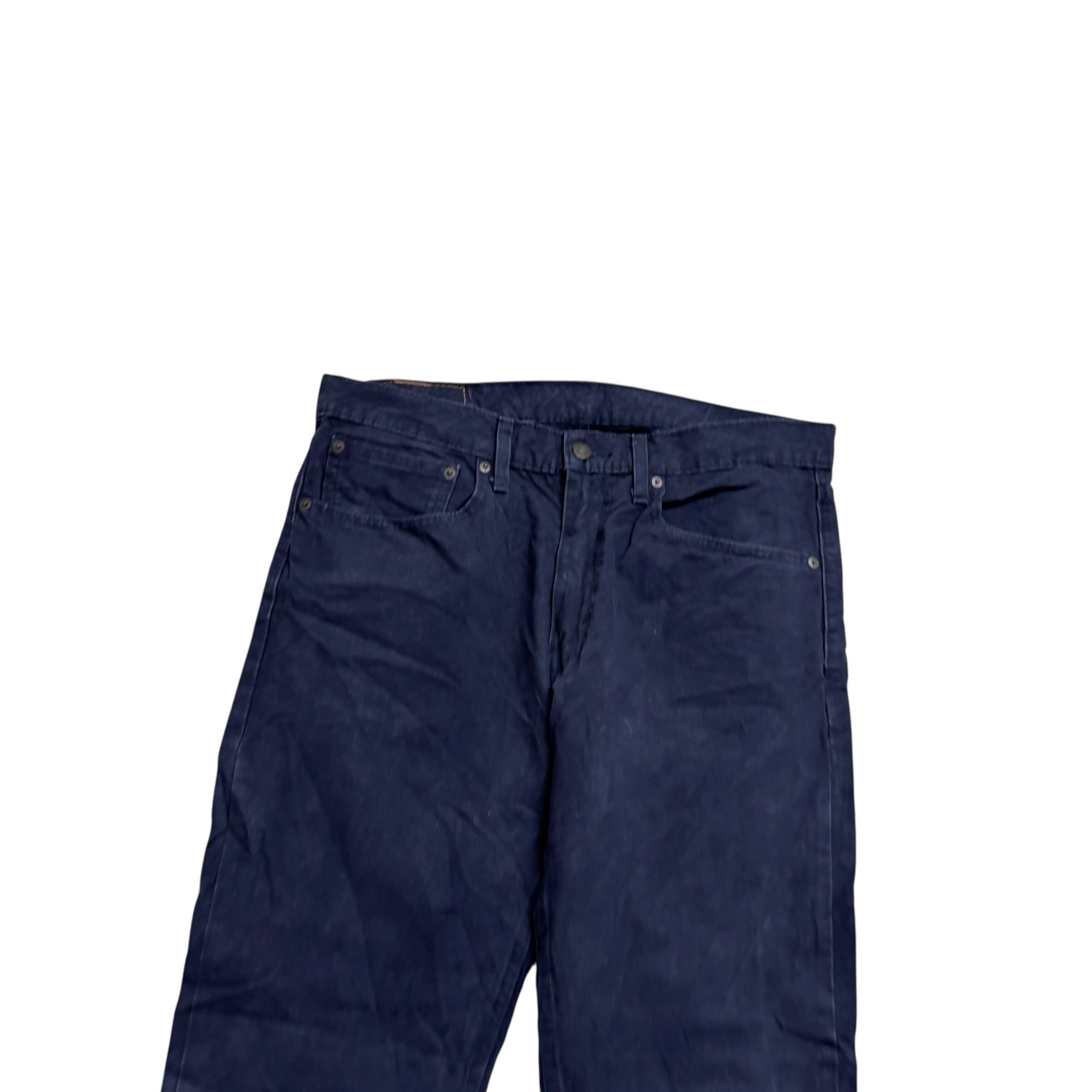 Levis 512 Trousers W34 L32 Mens navy Blue Slim Tapered Fit Stretch Pants