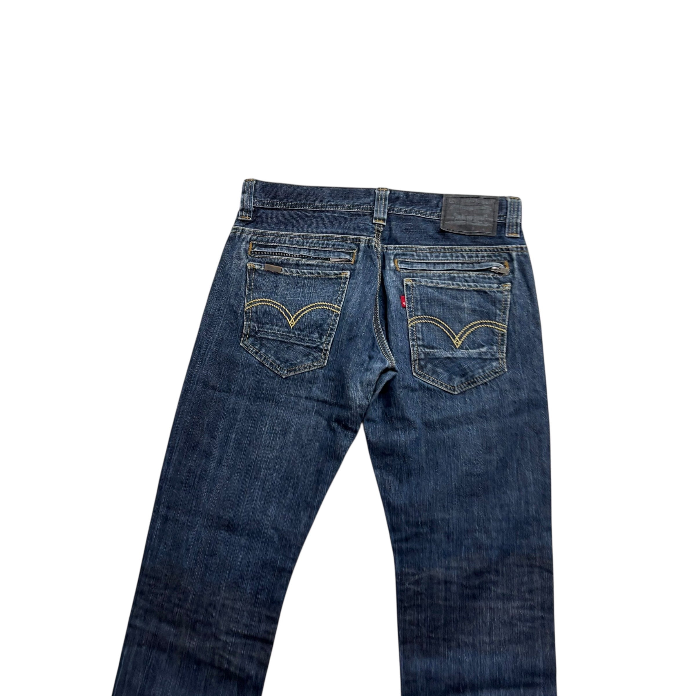 Levis 511 Jeans W33 L30 Mens Dark Blue Slim Fit Vintage Denim