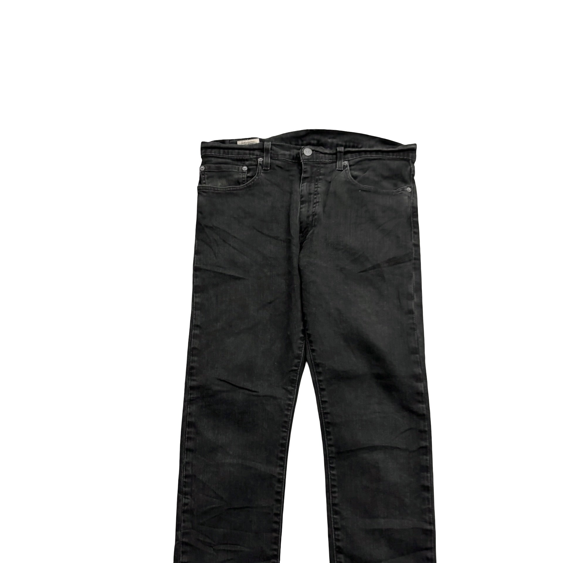 Levis 512 Jeans W34 L29 Mens Black Slim Tapered Fit Stretch Denim (F)