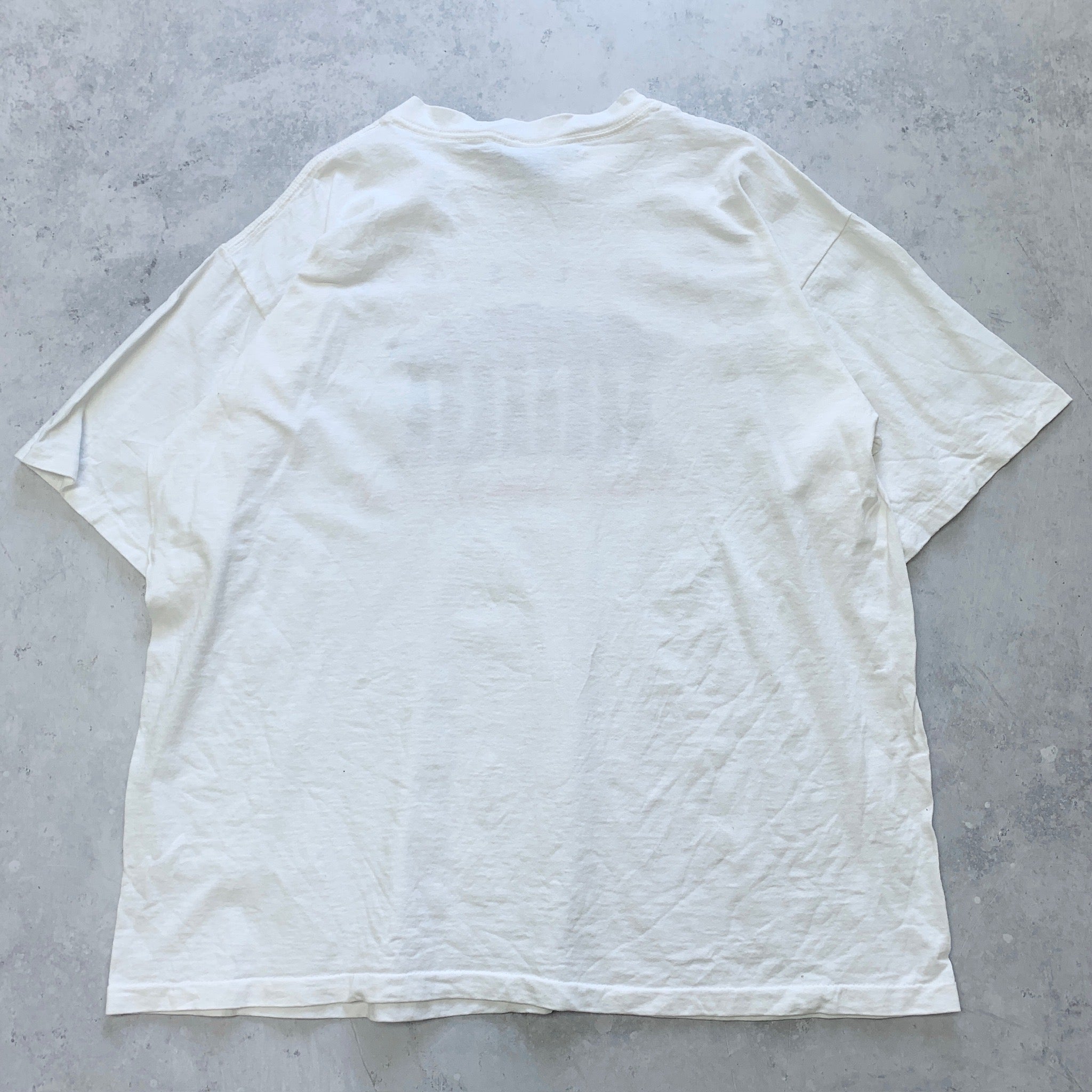 Vintage T Shirt Mens XL White Single Stitch Graphic Print 90s USA Tourist