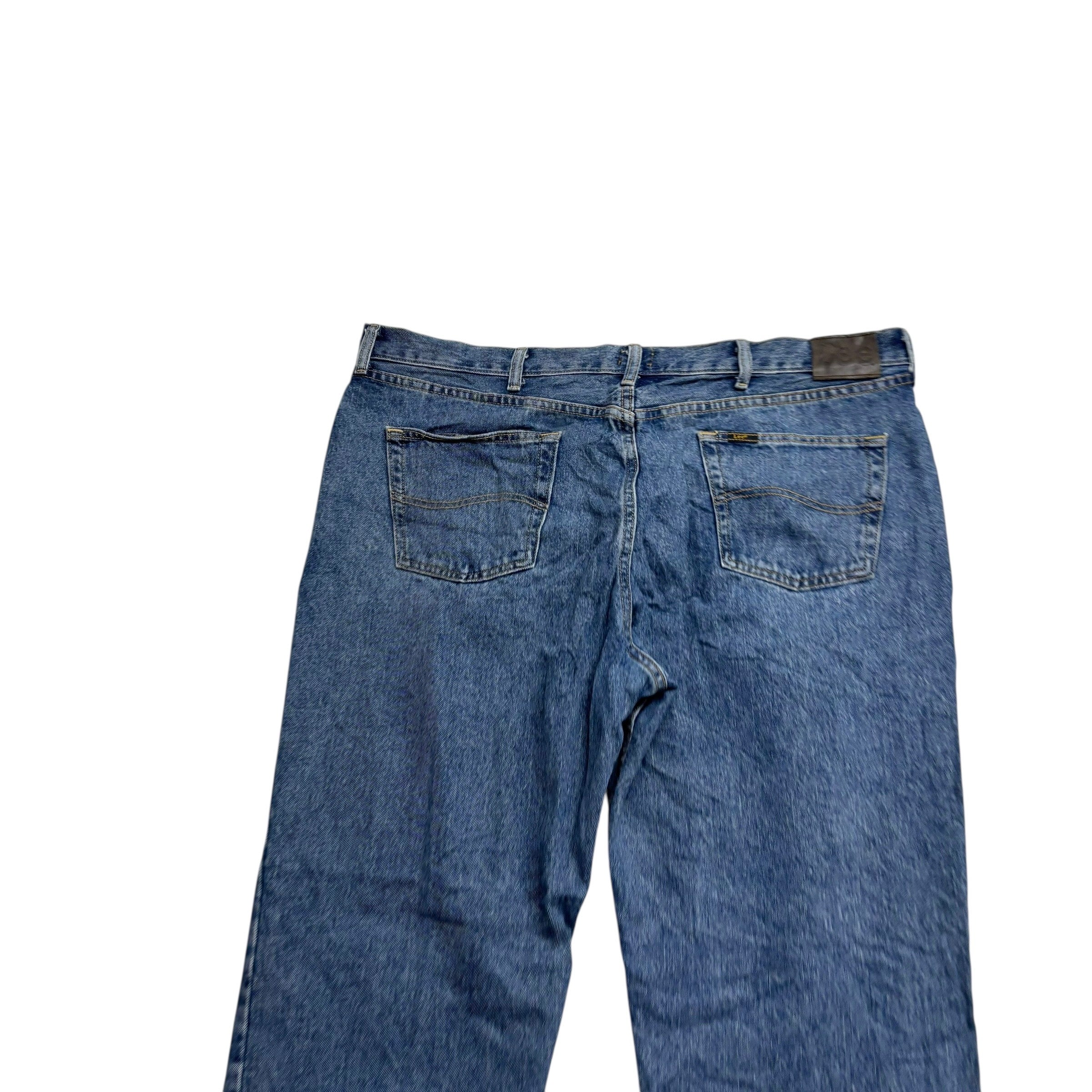 Lee Jeans W42 L32 Mens Mid Blue Baggy Relaxed Straight Fit Denim (E)