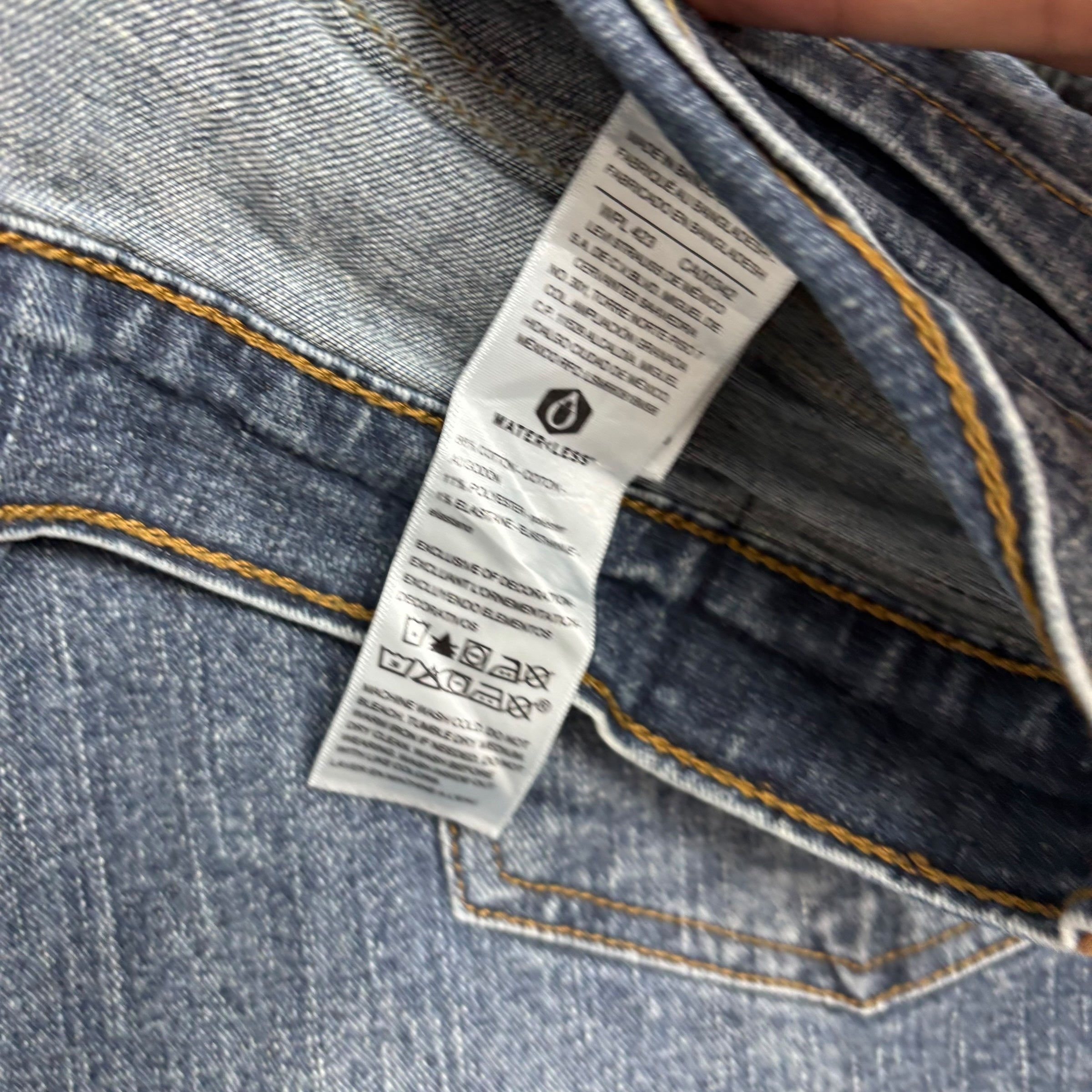 Levis Signature Jeans W38 L32 Mens Dark Blue Athletic Fit Stretch Denim (E)