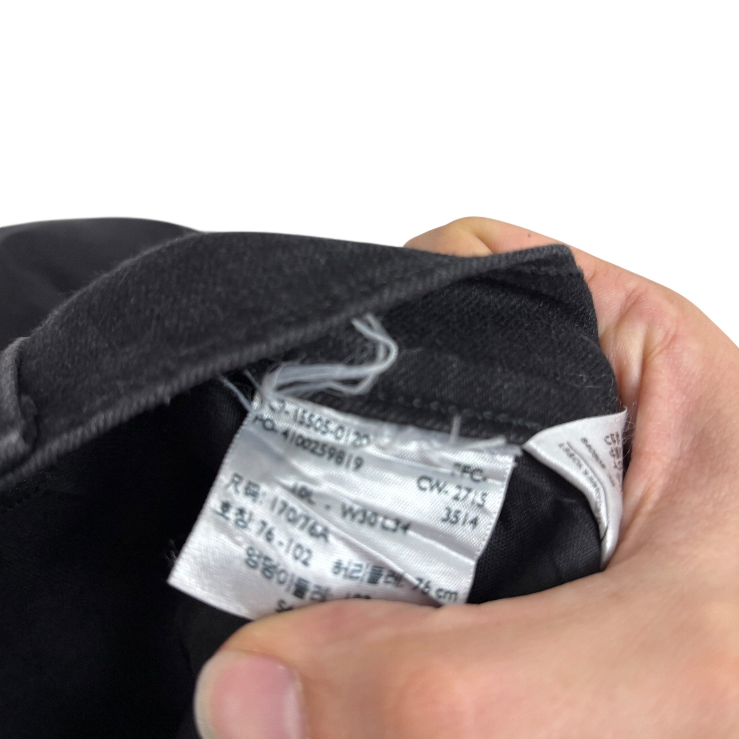 Levis 505 Jeans W30 L34 Womens Regular Straight Fit Black Stretch Denim