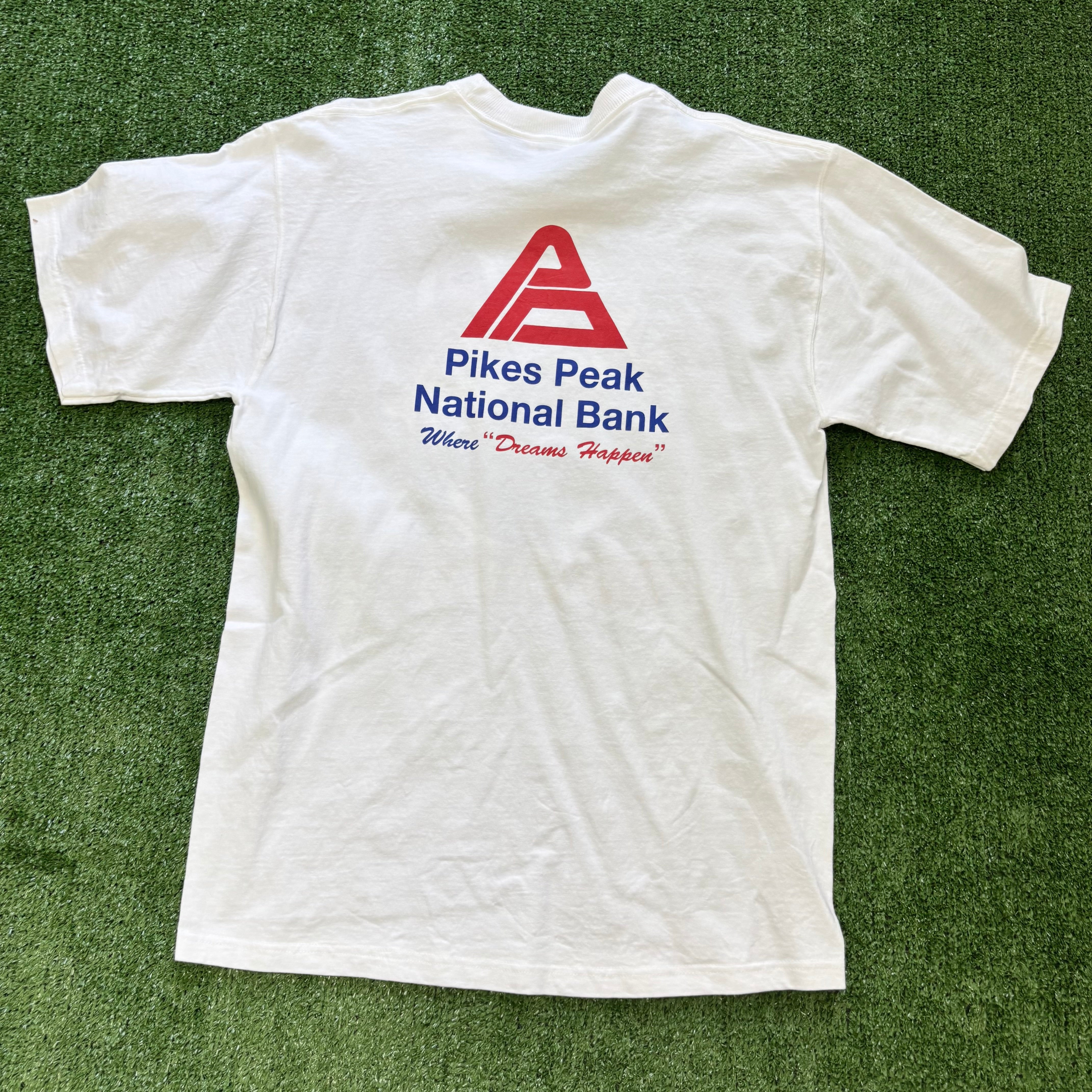 Vintage T Shirt Mens Medium White Graphic Print 00s Cycling USA (E)