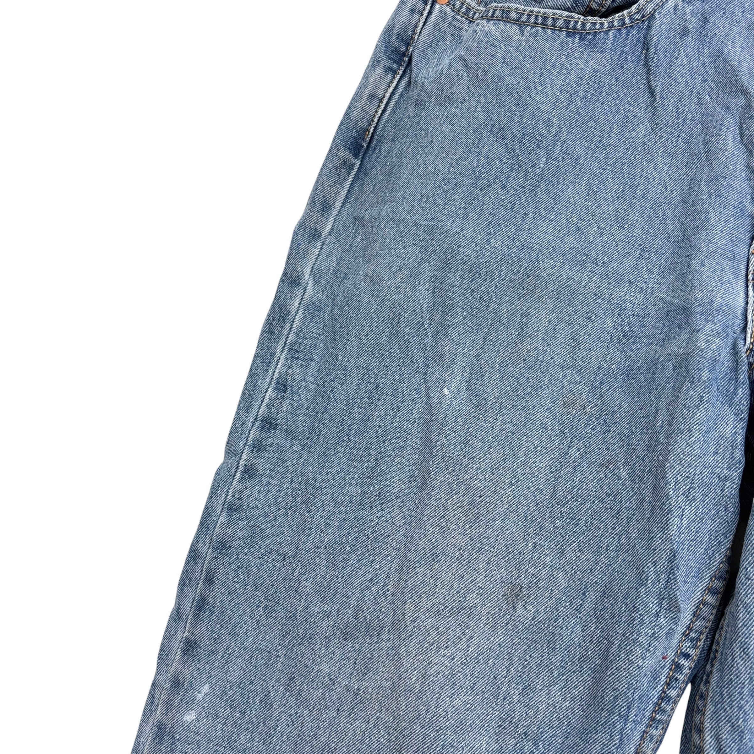 Levis 550 Jeans W35 L30 Mens Light Blue Baggy Relaxed Straight Fit Denim (F)