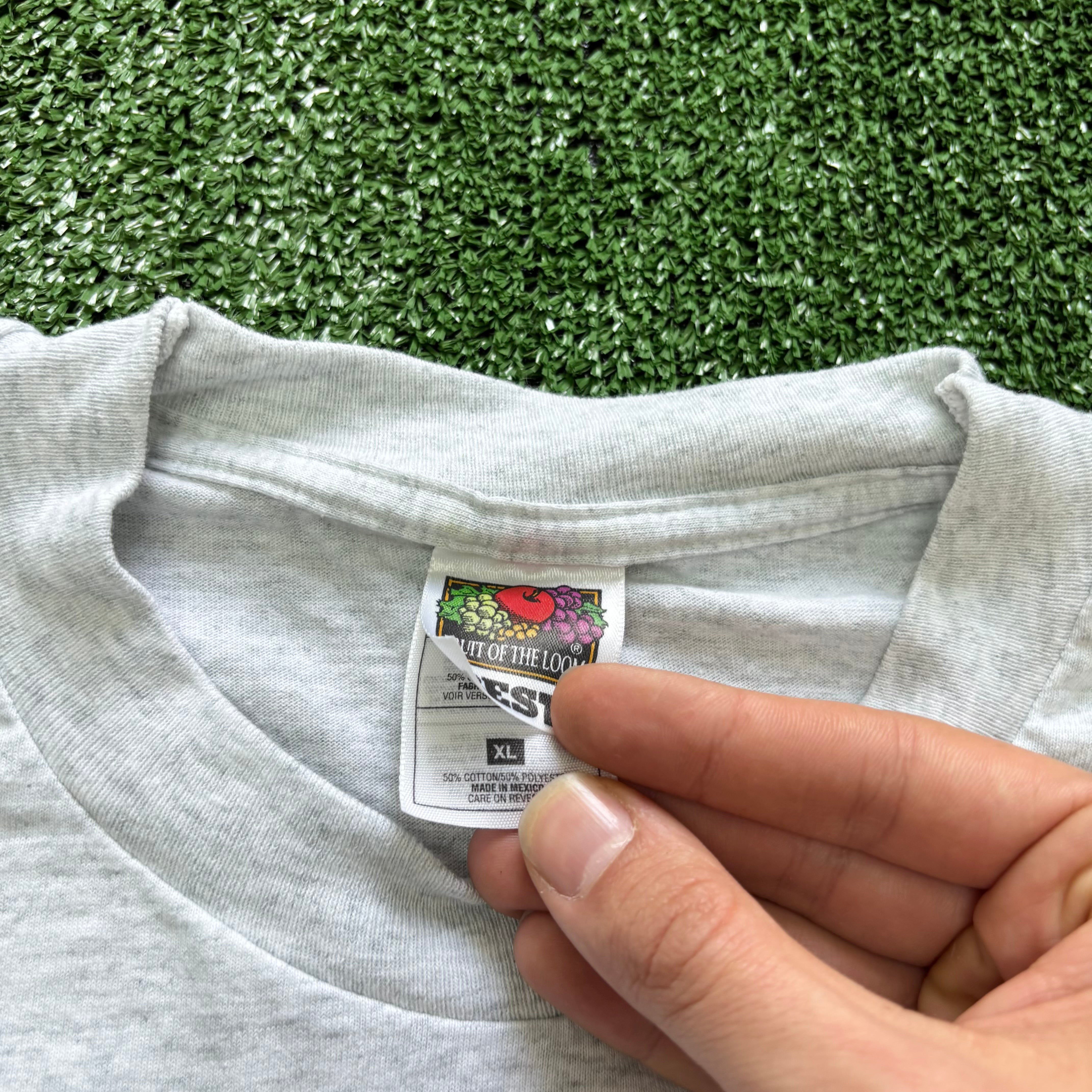 Vintage T Shirt Mens XL Grey Single Stitch Graphic Print 90s USA DARE (E)