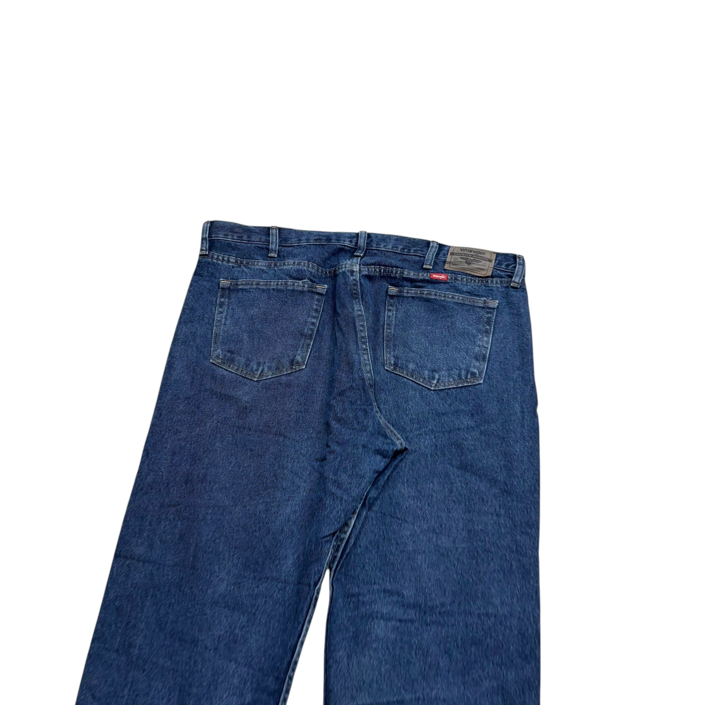 Wrangler Jeans W40 L30 Mens Dark Blue Relaxed Straight Fit Denim (E)