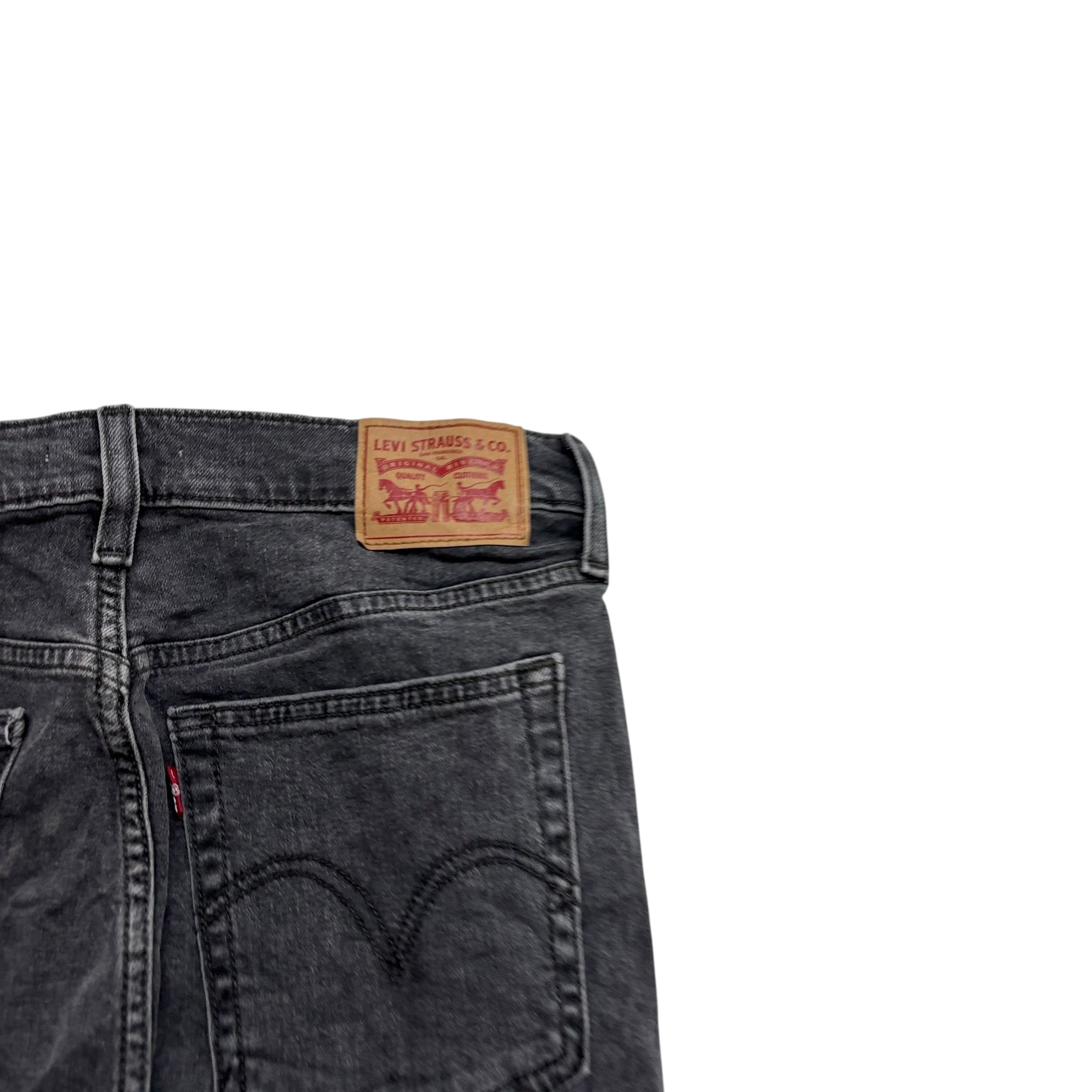 Levis Wedgie Jeans W31 Womens Wedgie Skinny Fit Grey Stretch Denim (E)