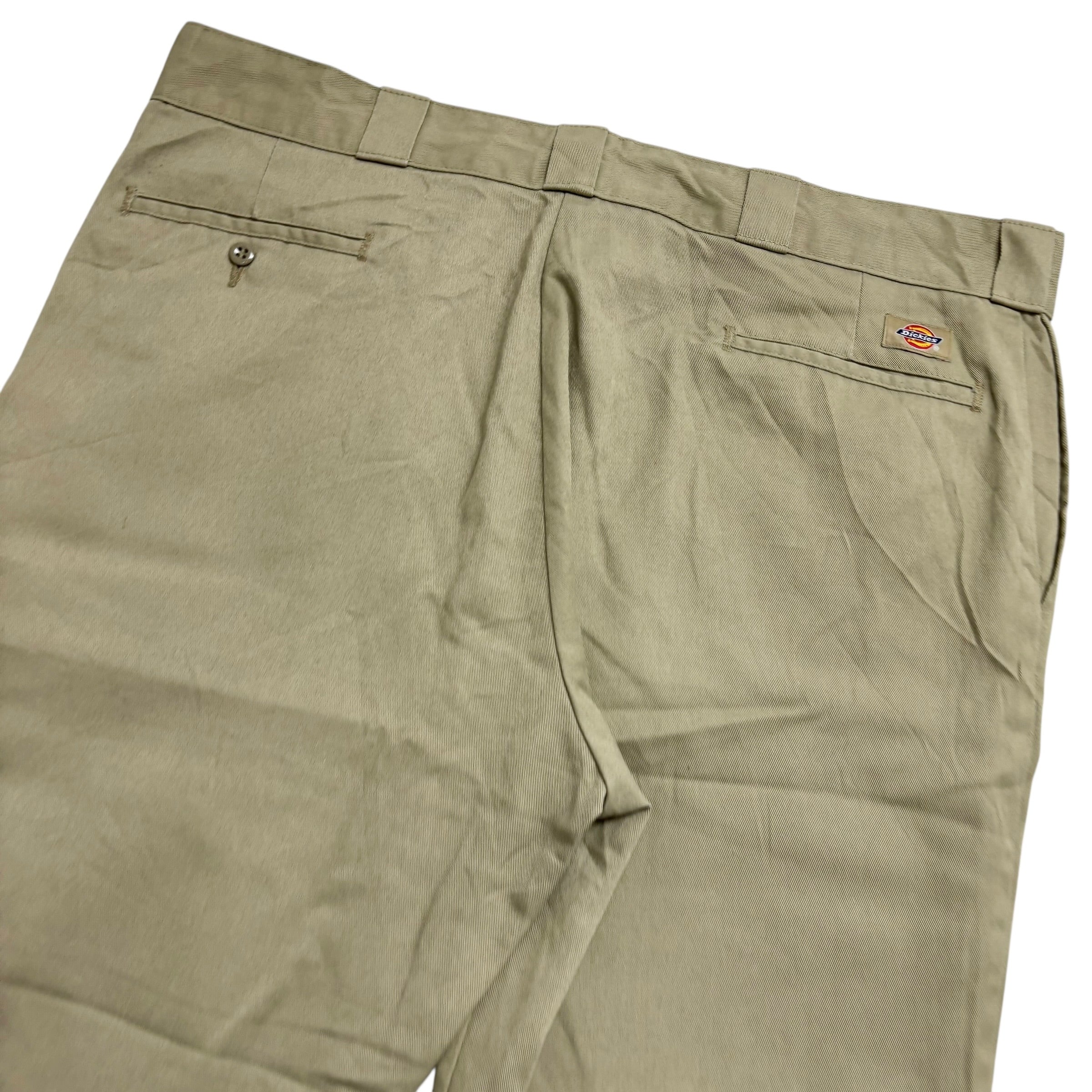 Dickies 874 Trousers W38 L29 Mens Beige Original Straight Fit Pants