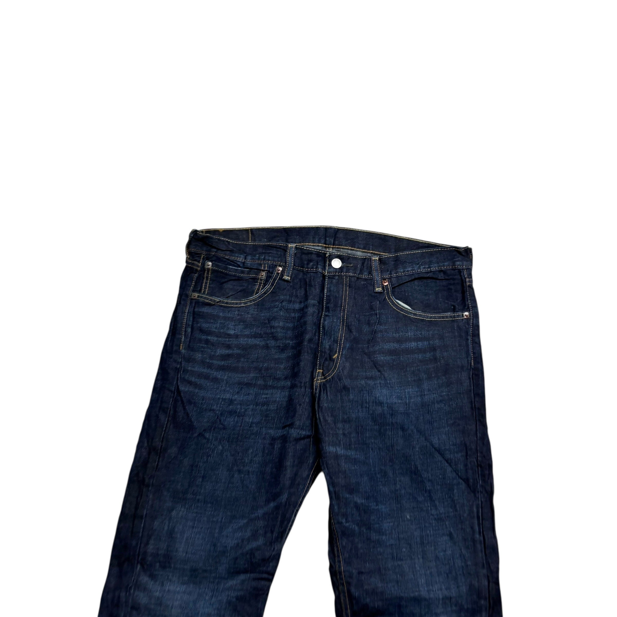 Levis 527 Jeans W36 L30 Mens Dark Blue Slim Bootcut Fit Denim (E)