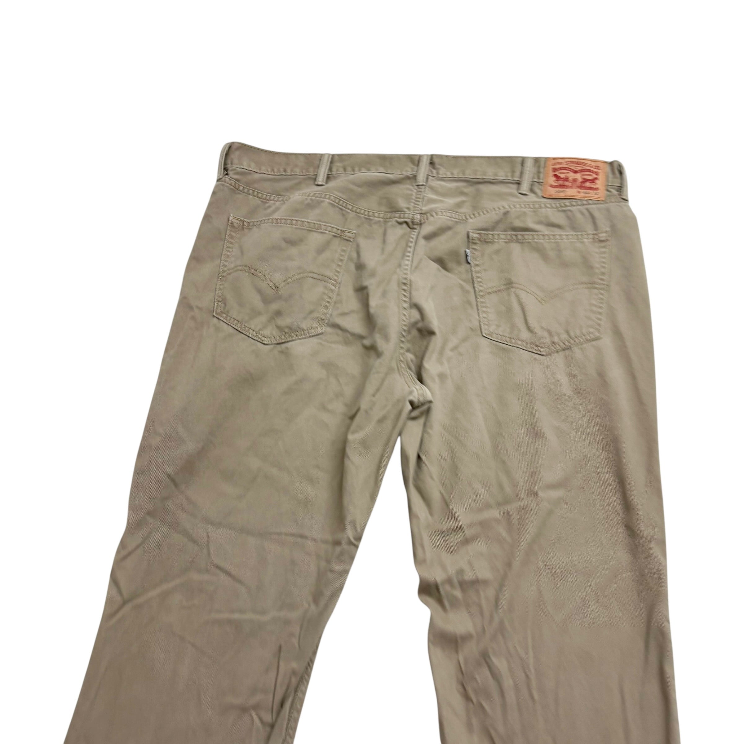 Levis 559 Trousers W44 L32 Mens Beige Baggy Relaxed Straight Fit Pants