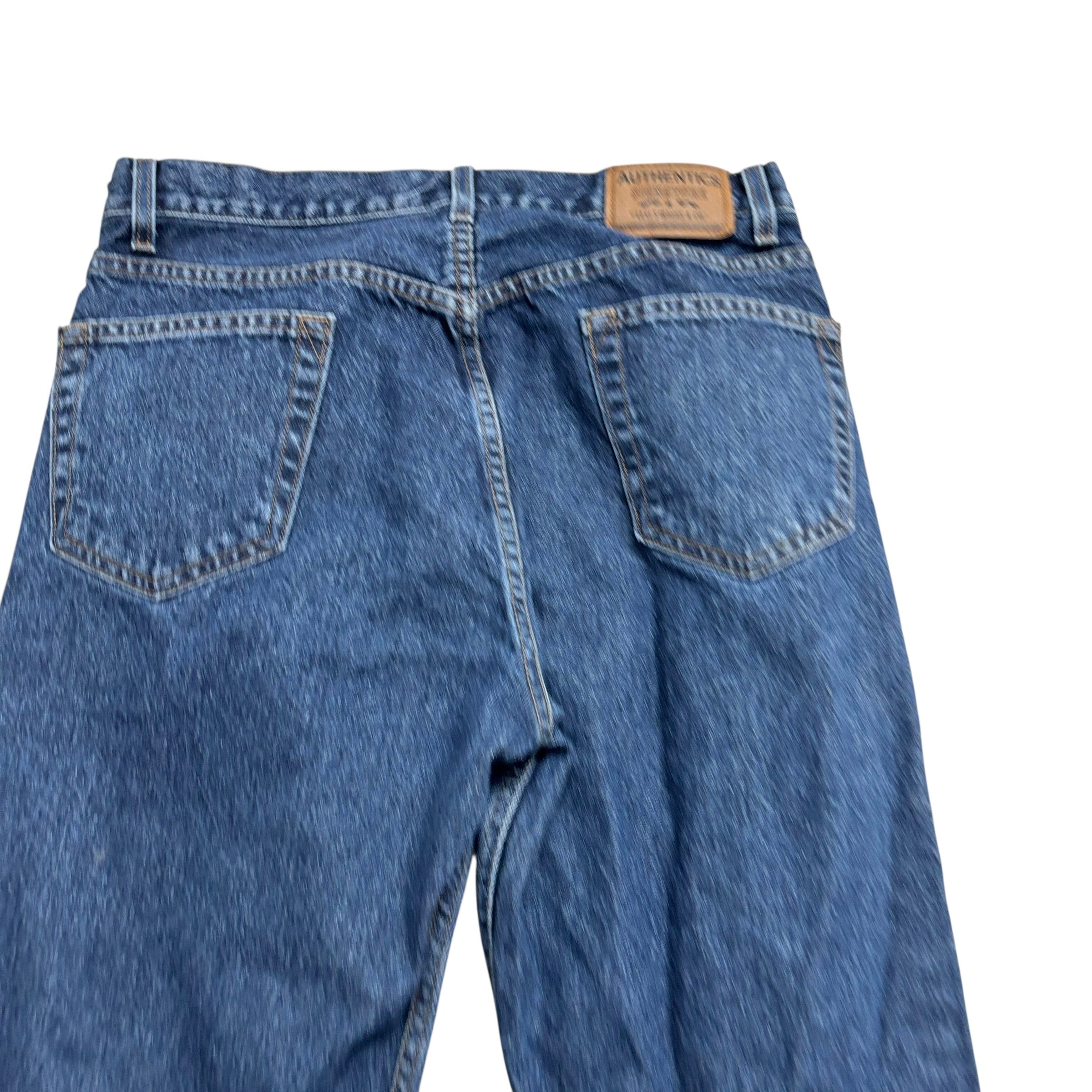 Levis Signature Jeans W34 L34 Mens Mid Blue Regular Straight Fit Vintage