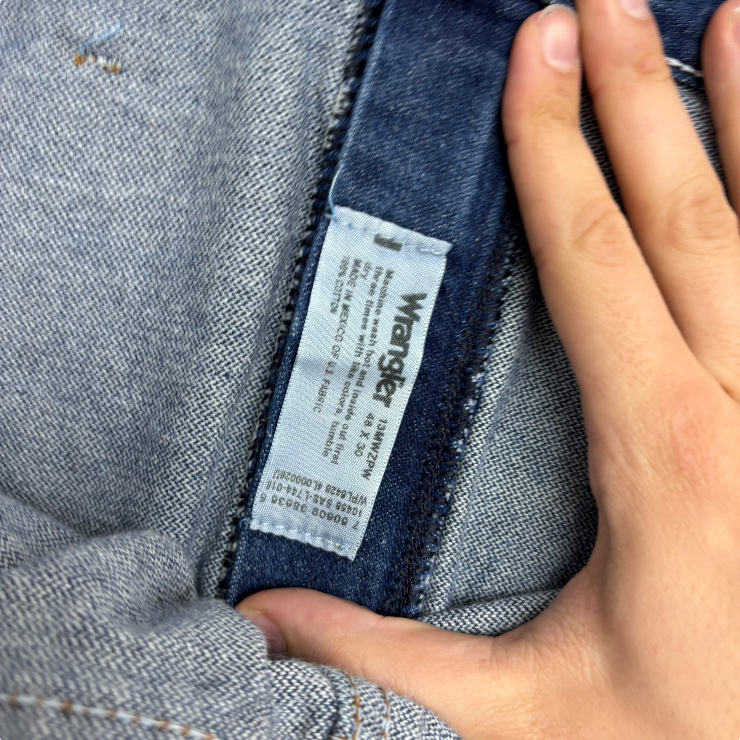 Wrangler Jeans Cowboy Cut W48 L30 Mens Dark Blue 13MWZ Original Fit Denim