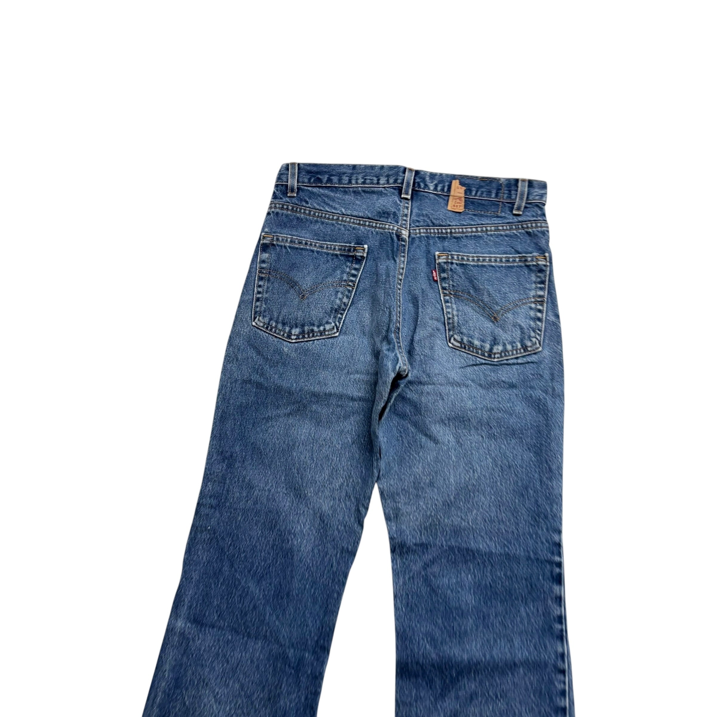 Levis 517 Jeans W30 L29 Mens Mid Blue Regular Bootcut Fit Vintage Made In USA