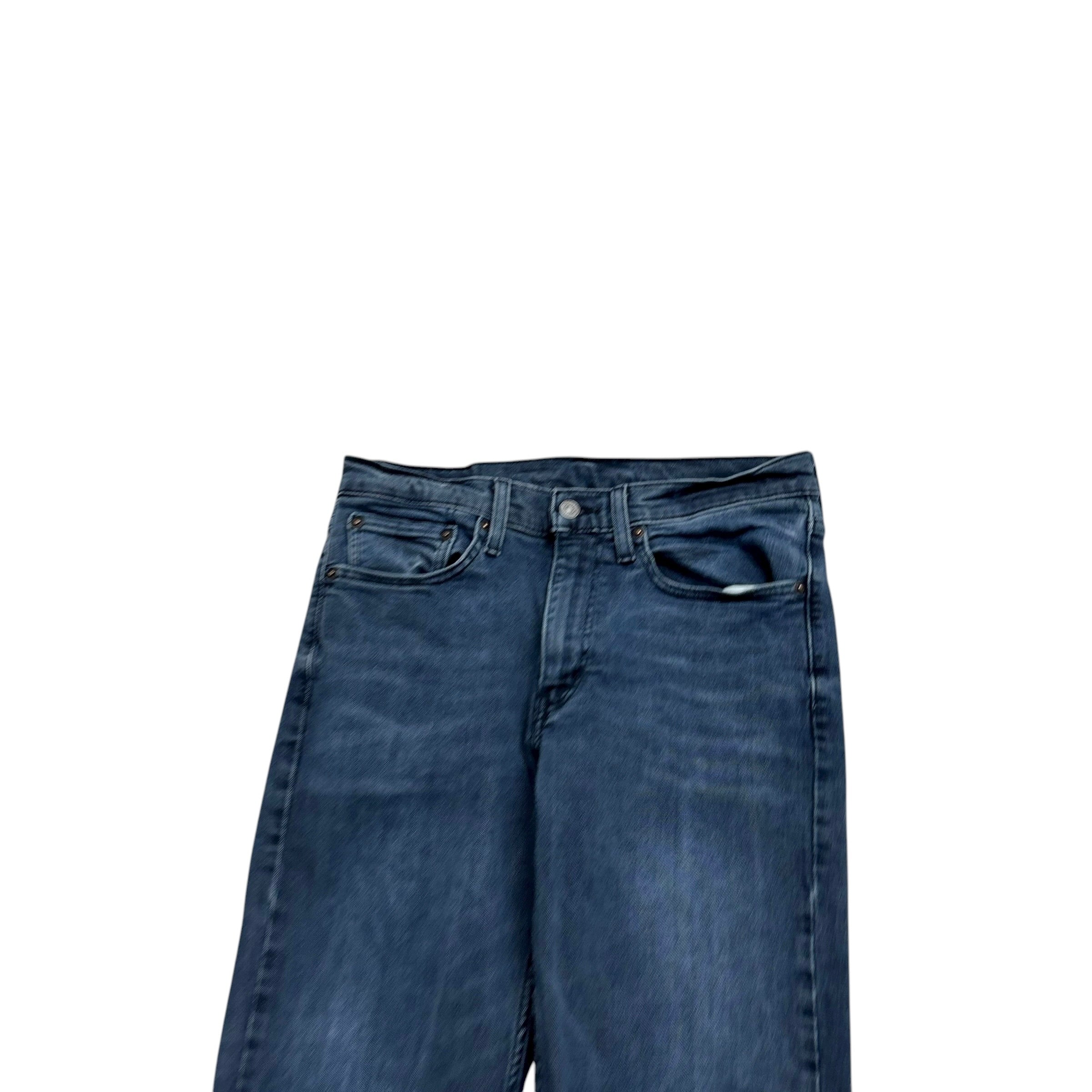 Levis 514 Jeans W30 L31 Mens Navy Blue Slim Straight Fit Stretch Denim