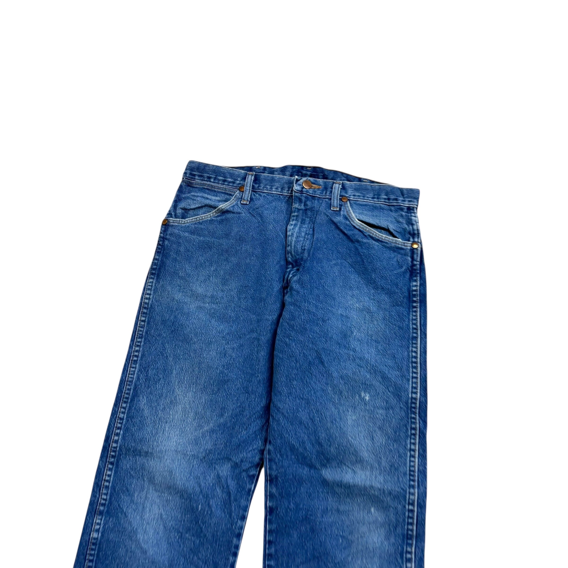 Wrangler Jeans Cowboy Cut W32 L29 Mens Mid Blue 13MWZ Original Fit Denim