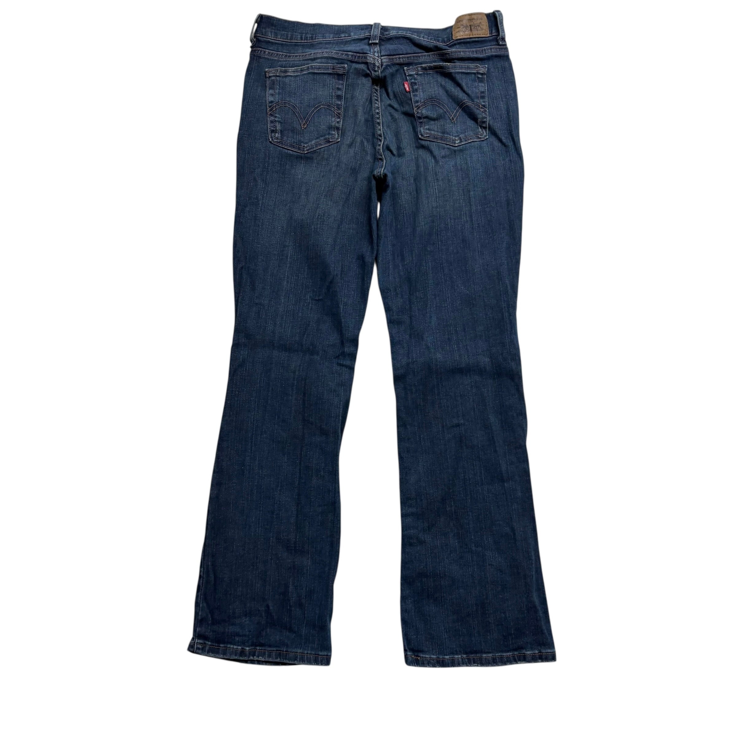 Levis 515 Jeans W32 L30 Womens Dark Blue Bootcut Fit Stretch Vintage (E)