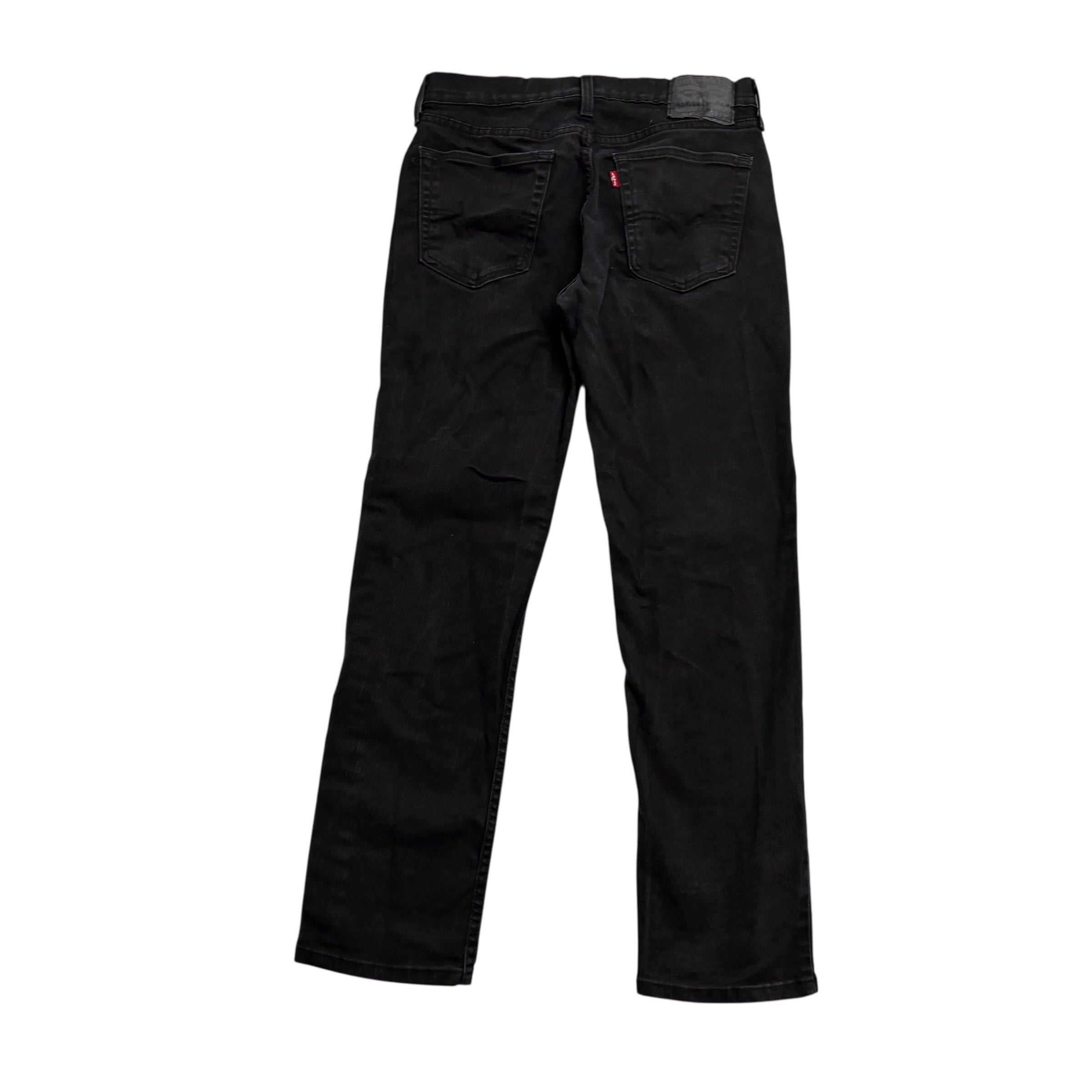 Levis 514 Jeans W30 L30 Mens Black Regular Straight Fit Stretch Denim (E)