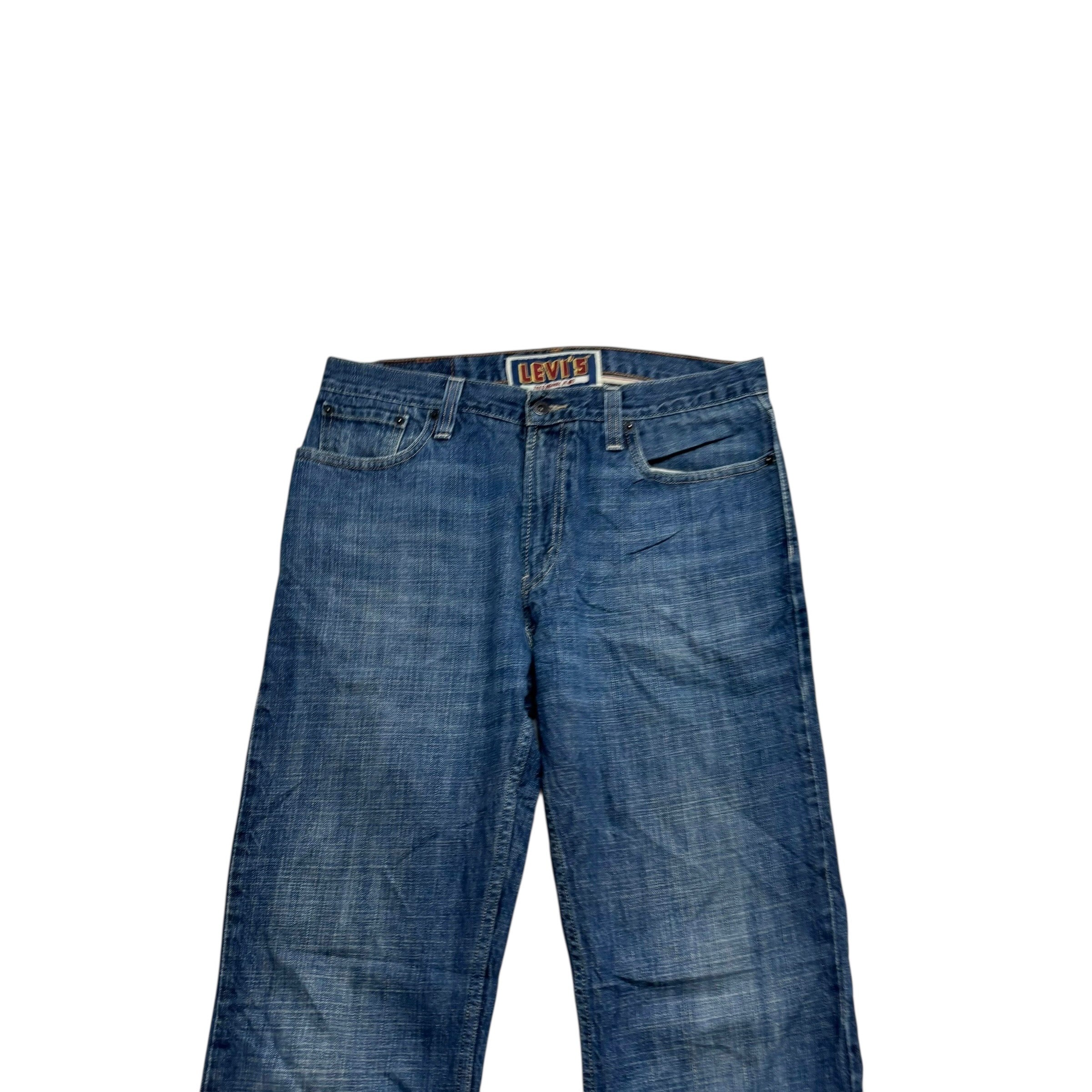 Levis 527 Jeans W36 L34 Mens Mid Blue Regular Bootcut Fit Vintage Denim (E)