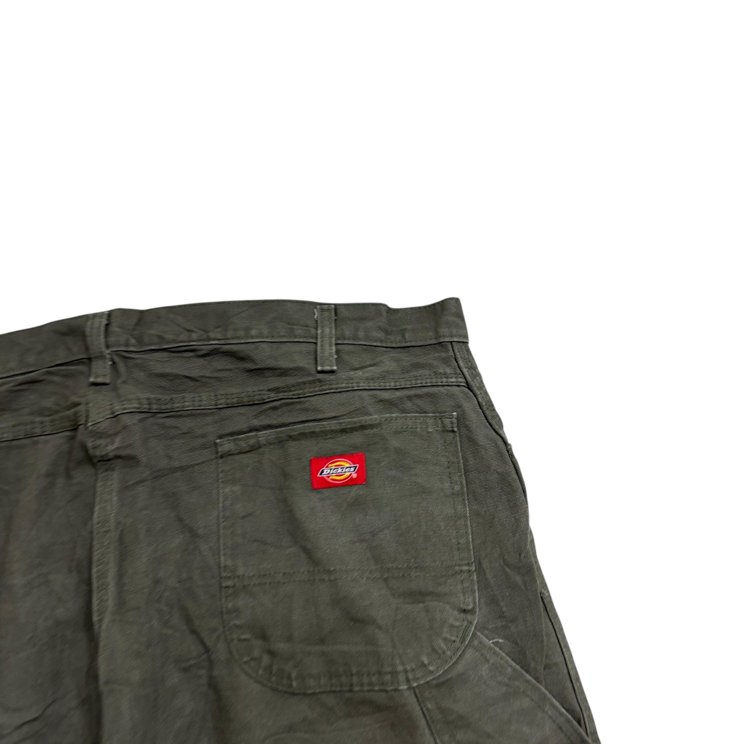 Dickies Carpenter Pants W42 L32 Mens Green Relaxed Straight Trousers Jeans (E)