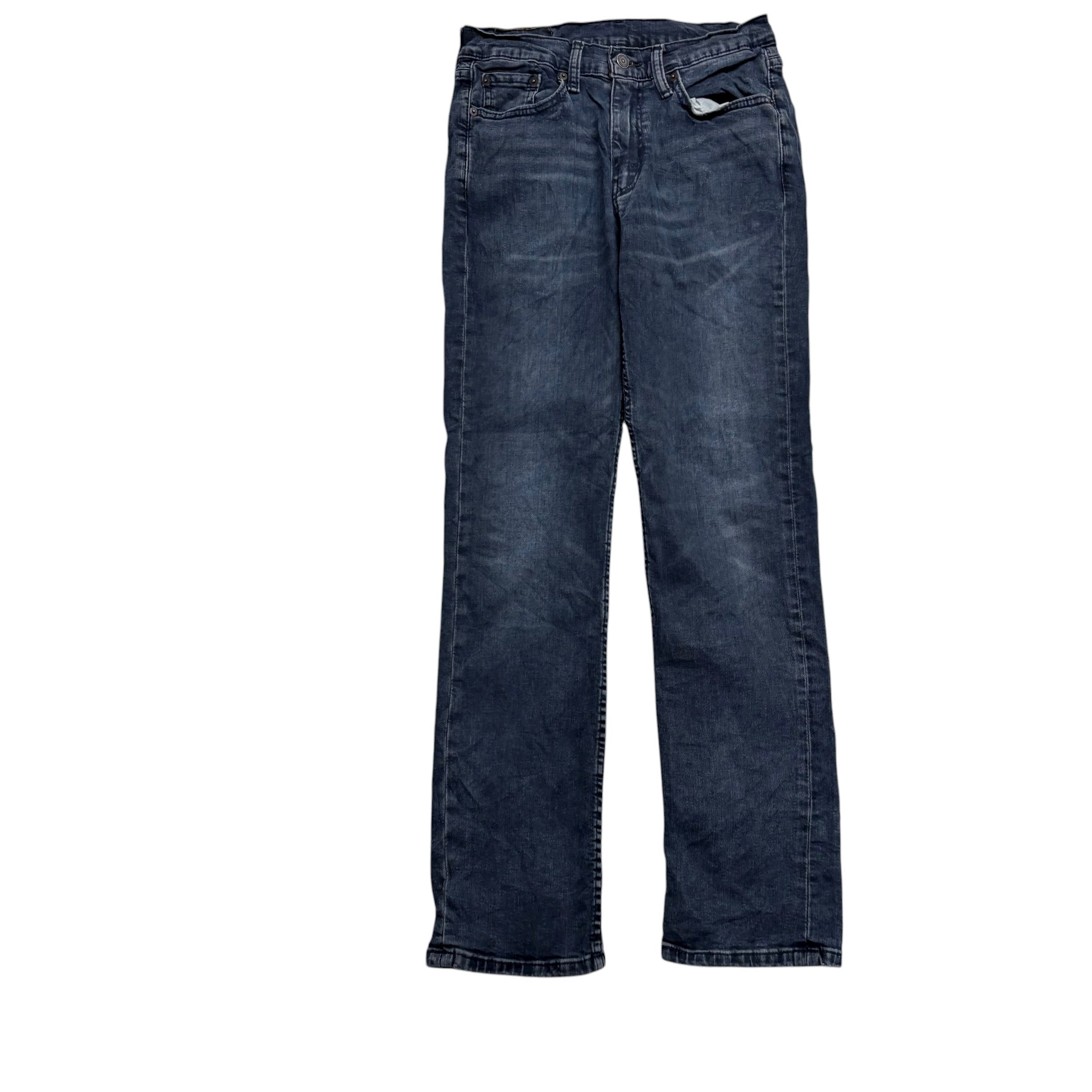 Levis 514 Jeans W28 L31 Mens Navy Blue Slim Straight Fit Stretch Denim