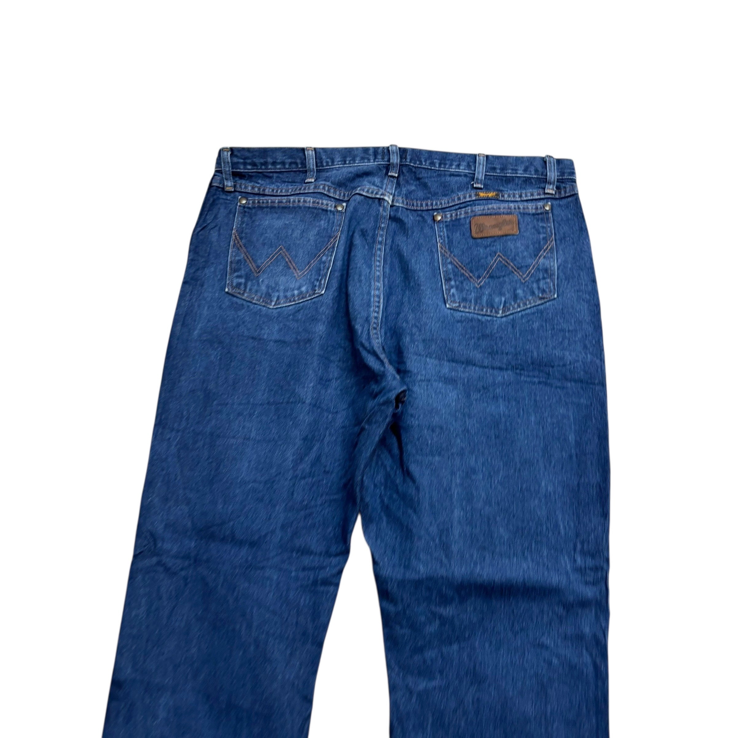 Wrangler Jeans Cowboy Cut W40 L32 Mens Mid Blue 47MWZ Regular Fit Denim (E)