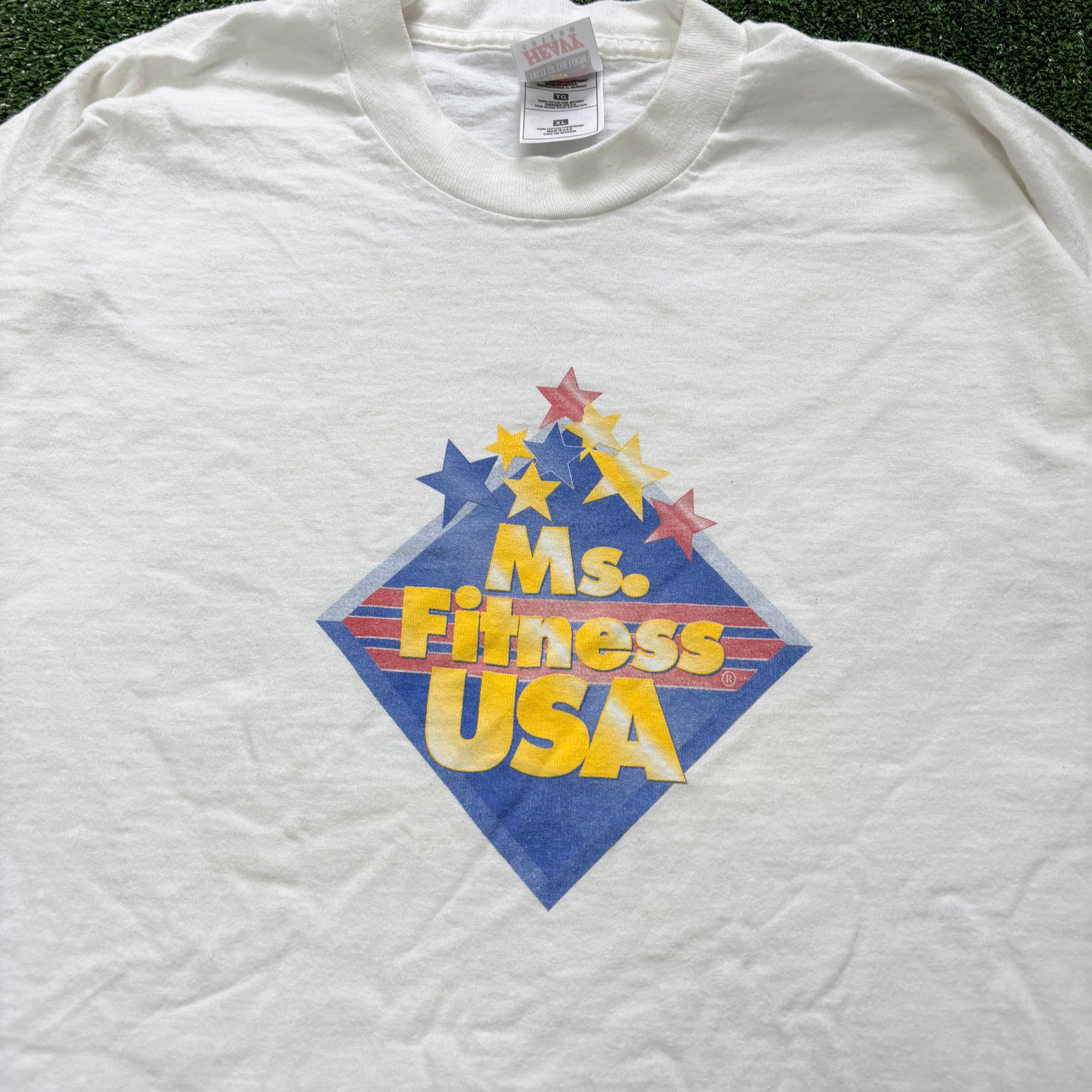 Vintage T Shirt Mens XL White Single Stitch Graphic Print 90s USA