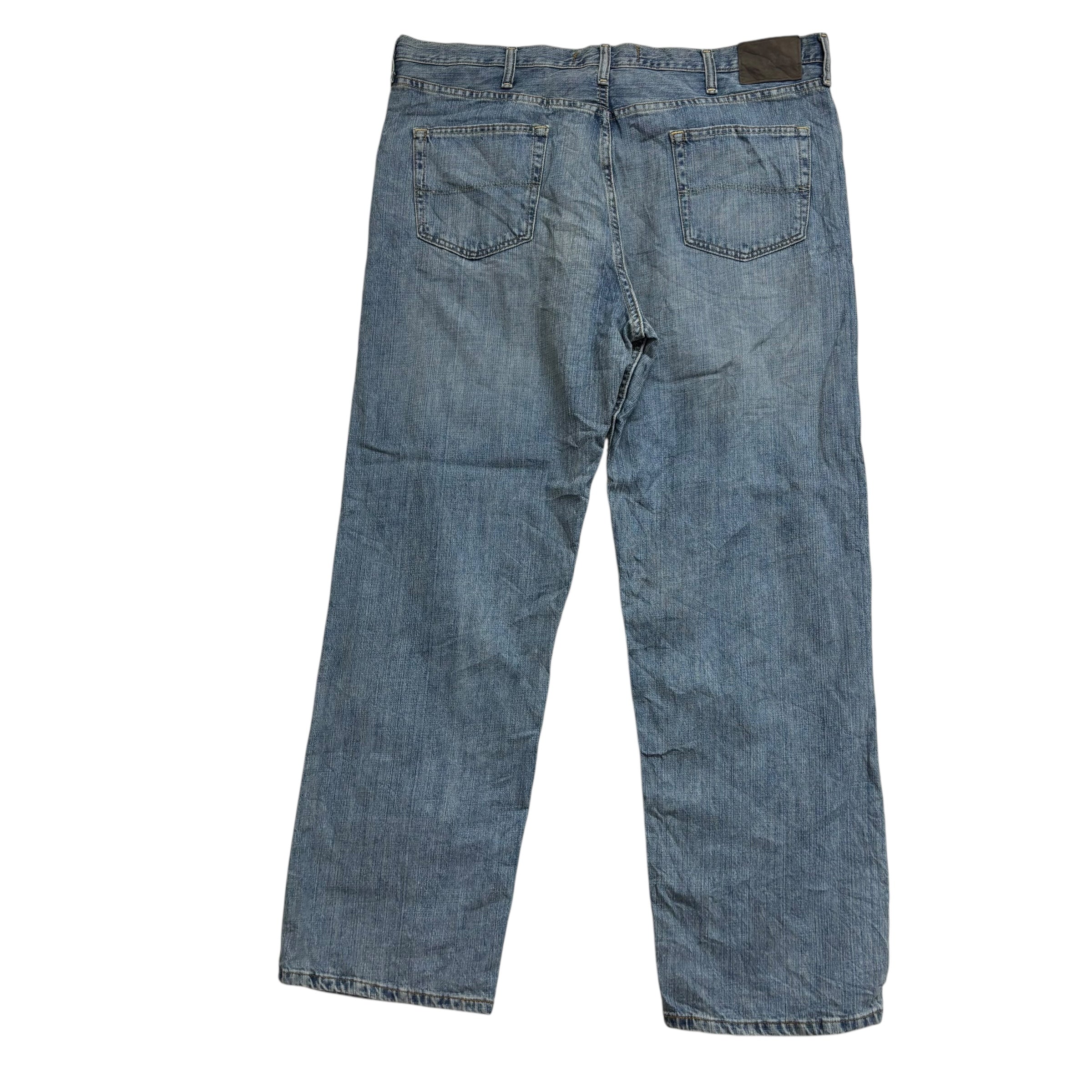 Lee Jeans W42 L32 Mens Mid Blue Relaxed Straight Fit Vintage Denim (E)