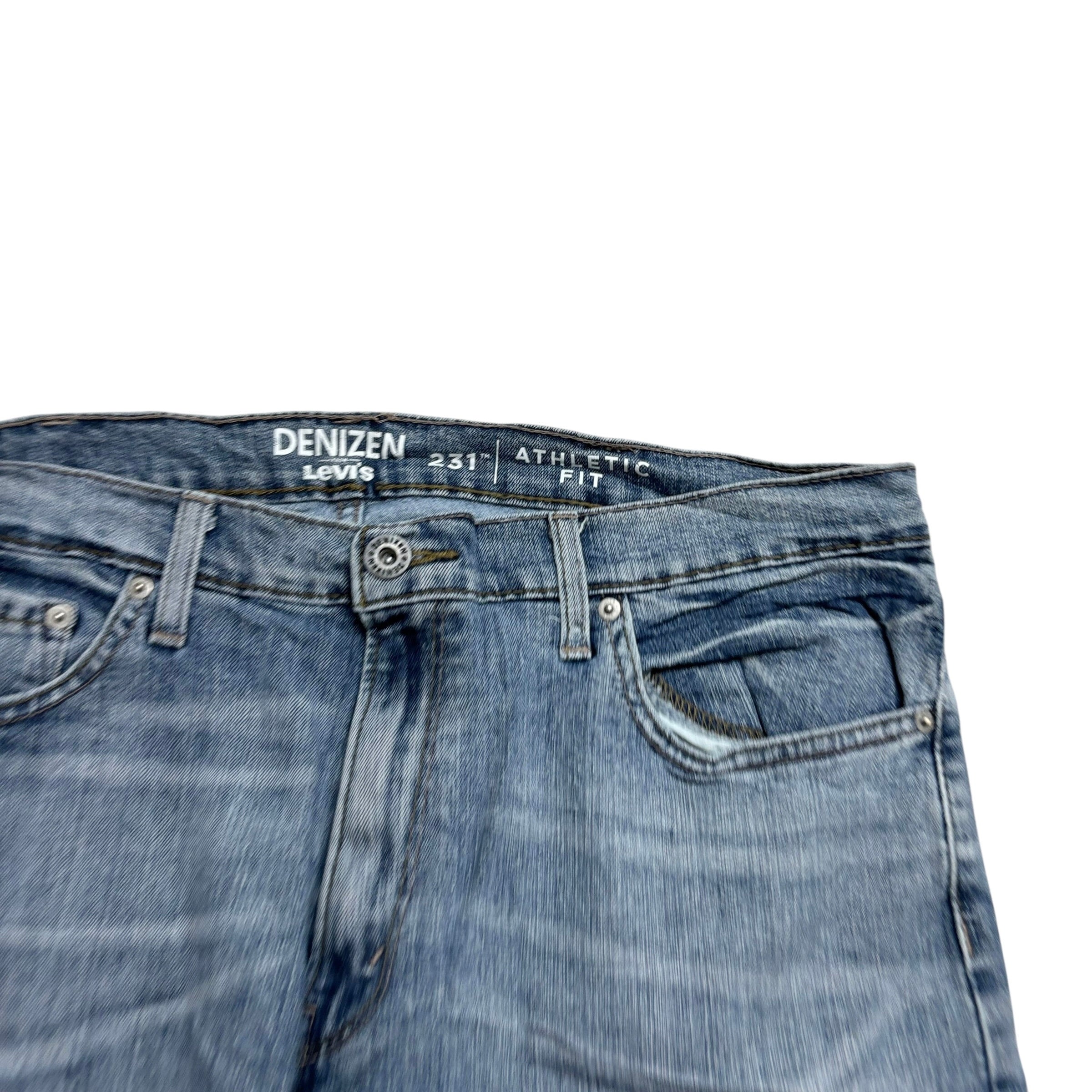 Levis Denizen Jeans W38 L32 Mens Mid Blue Athletic Fit Stretch Denim