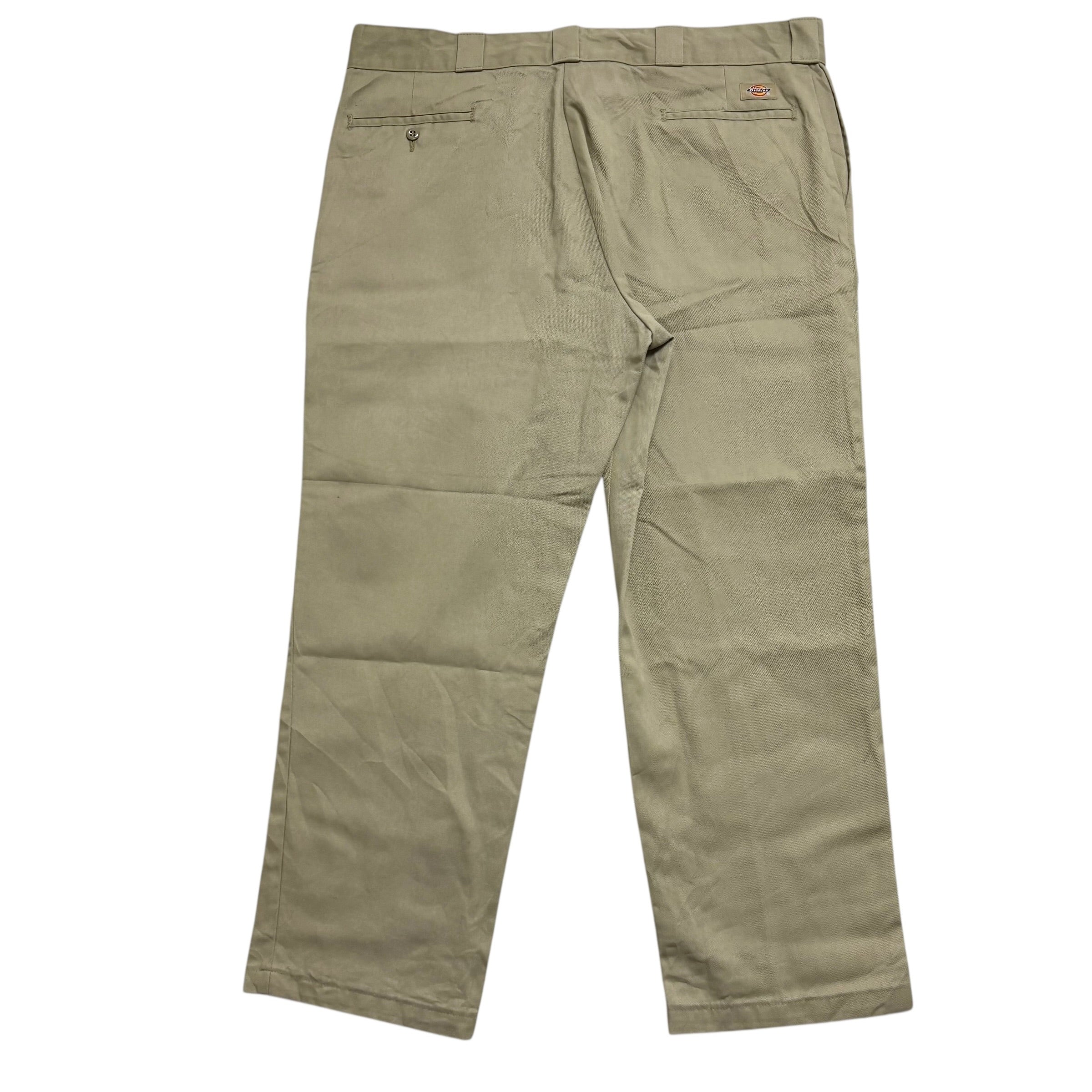 Dickies 874 Trousers W38 L29 Mens Beige Original Straight Fit Pants