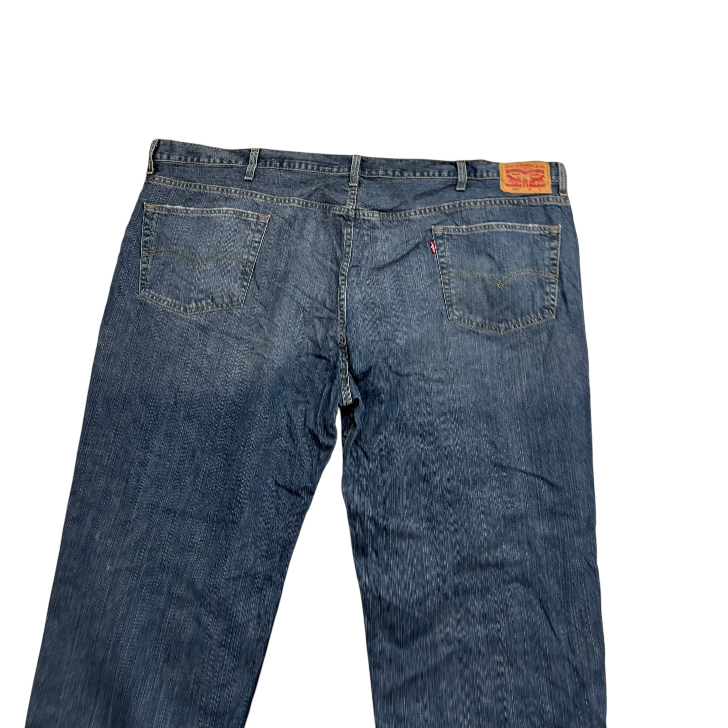 Levis 550 Jeans W52 L28 Mens Dark Blue Baggy Relaxed Straight Fit Denim (E)