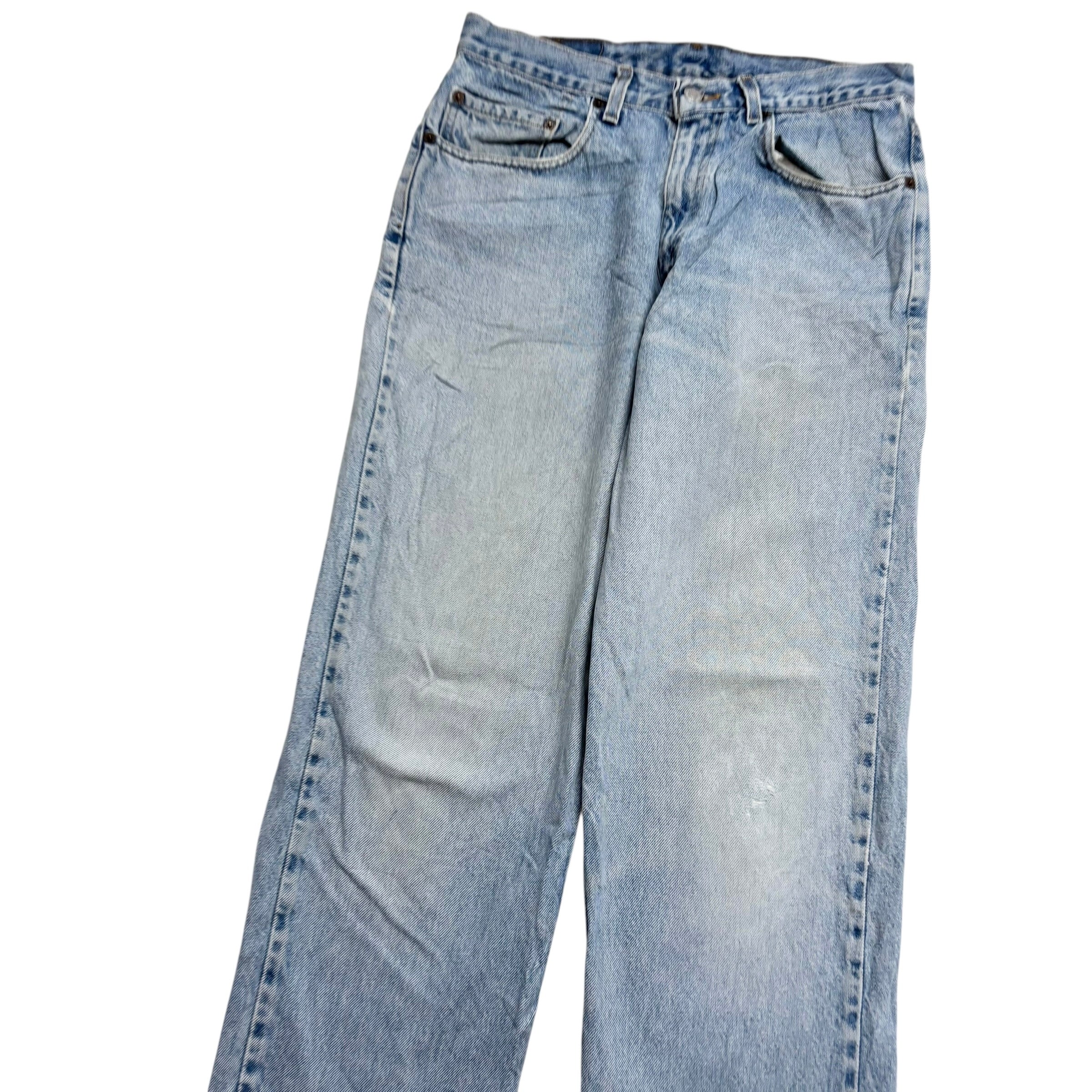 Levis Jeans W30 L34 Mens Light Blue Relaxed Tapered Fit Vintage Denim (F)