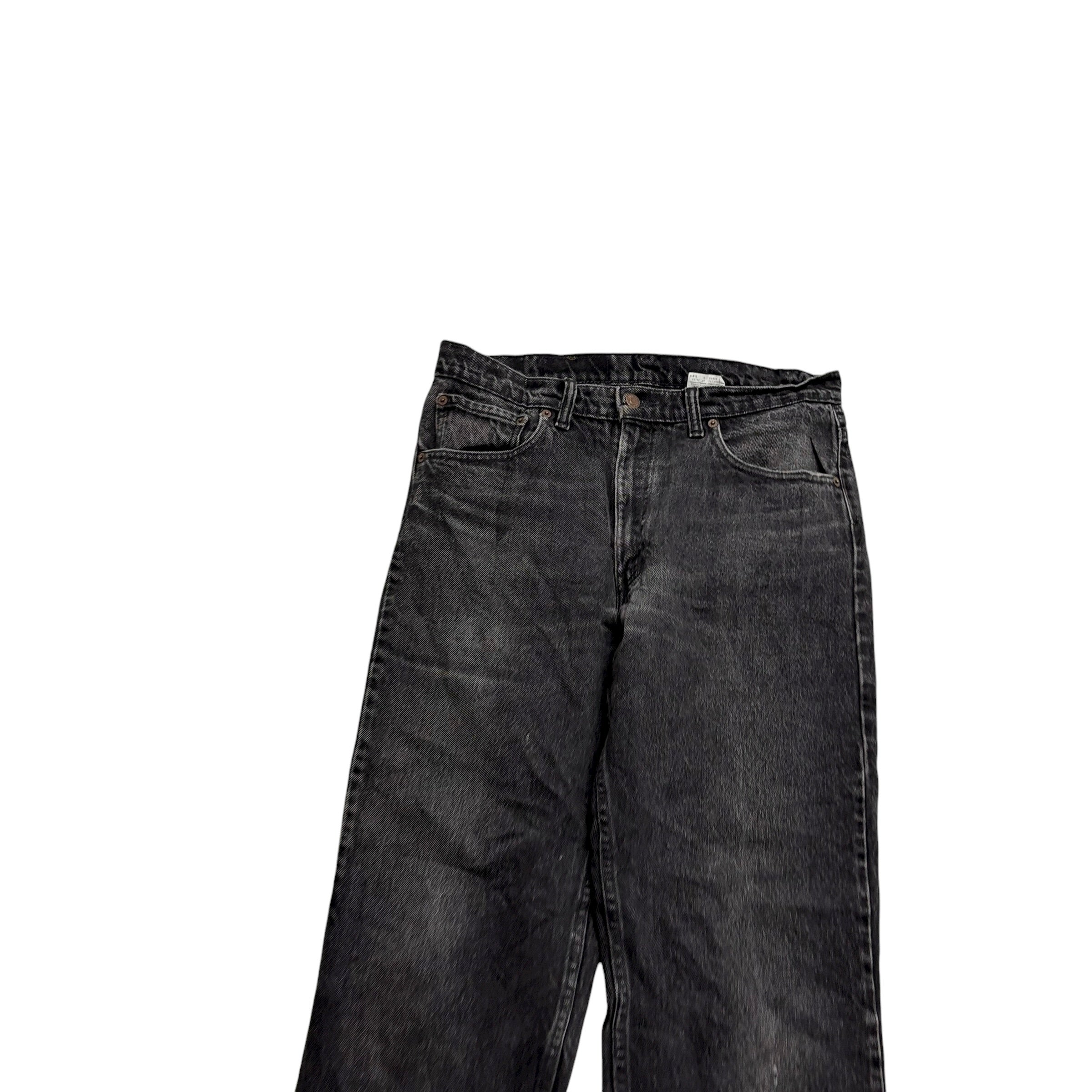 Levis 516 Jeans W34 L30 Mens Black Slim Straight Fit Vintage Denim