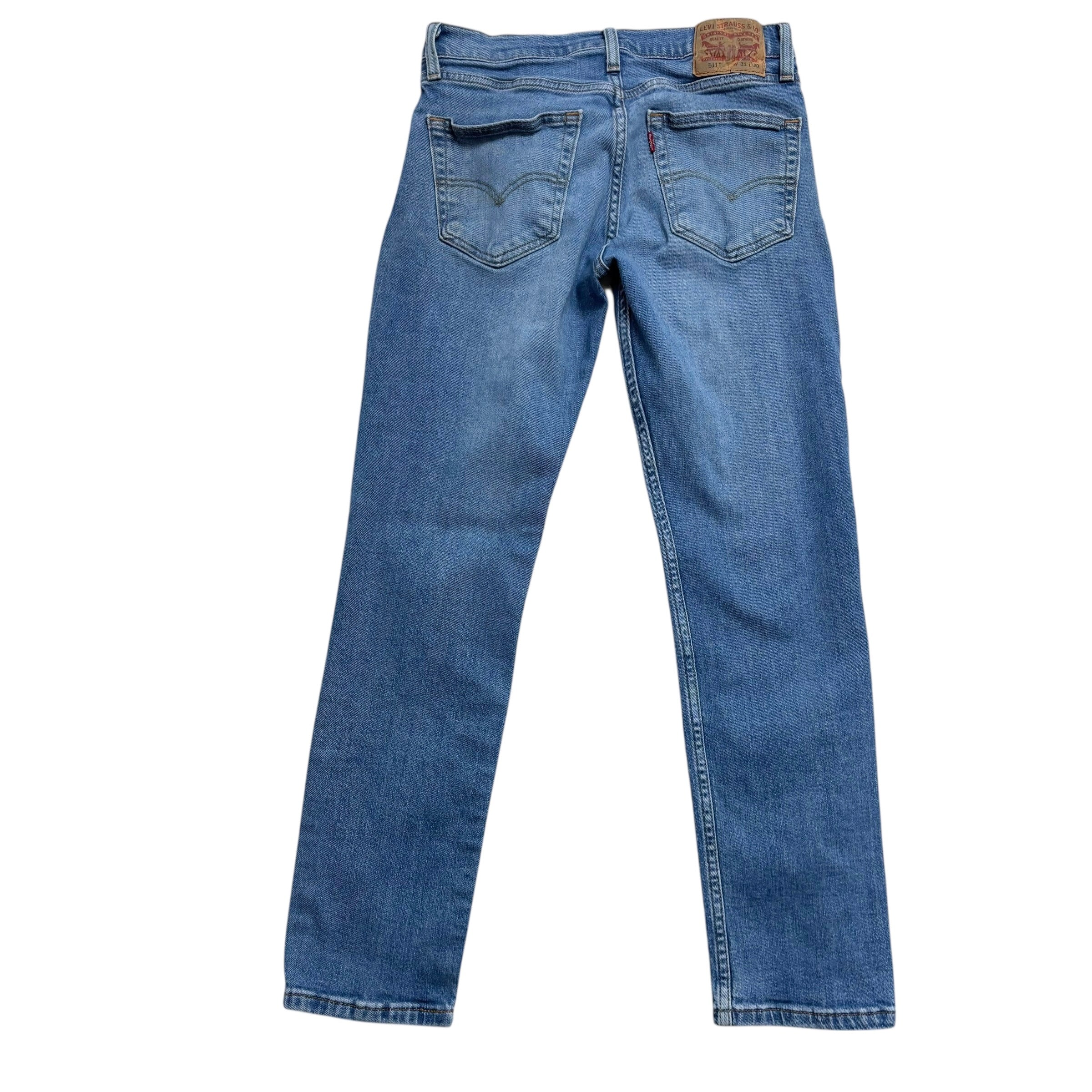 Levis 511 Jeans W30 L30 Mens Mid Blue Slim Fit Stretch Denim