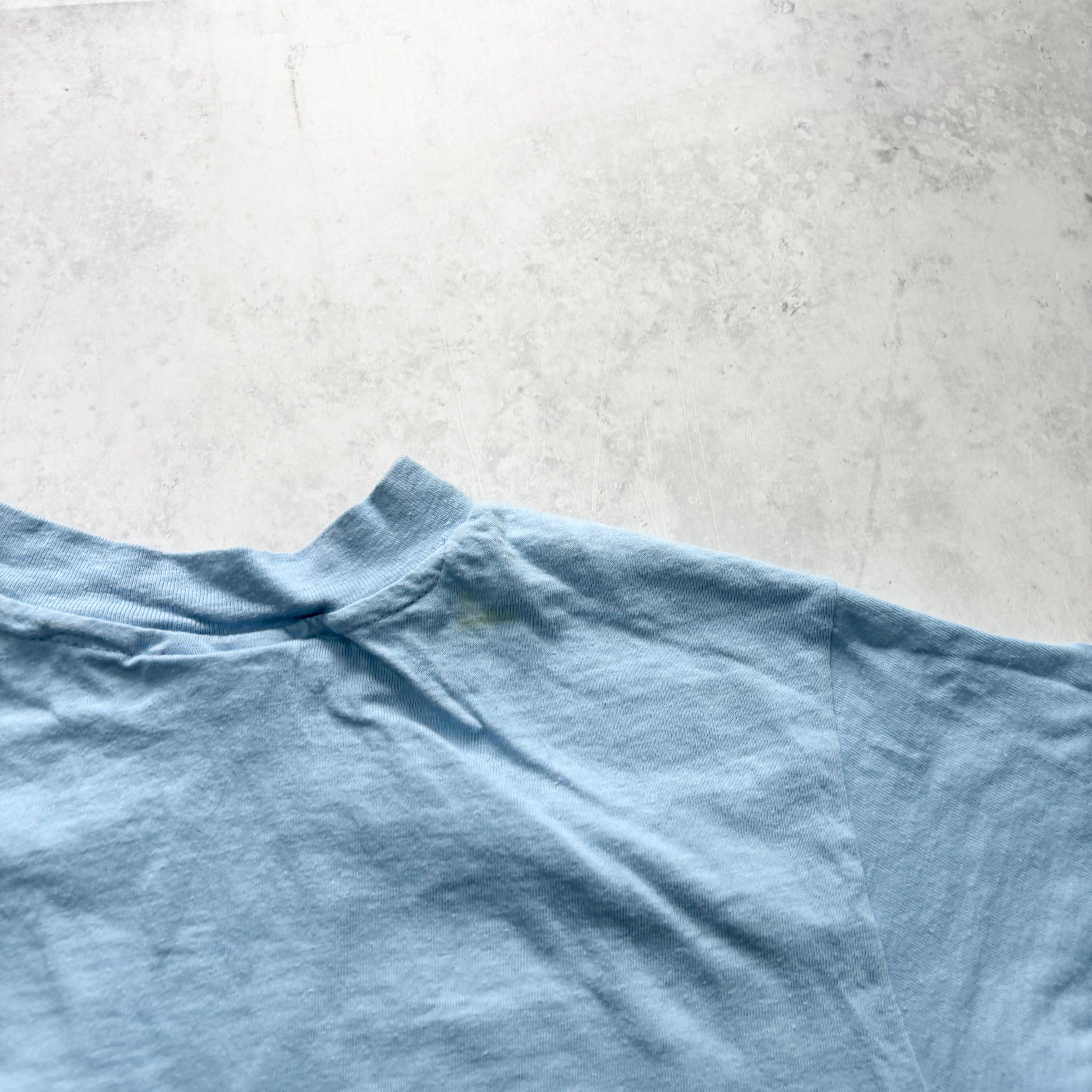Vintage T Shirt Mens XS Blue Single Stitch Graphic Print 90s USA Beefy-T (F)